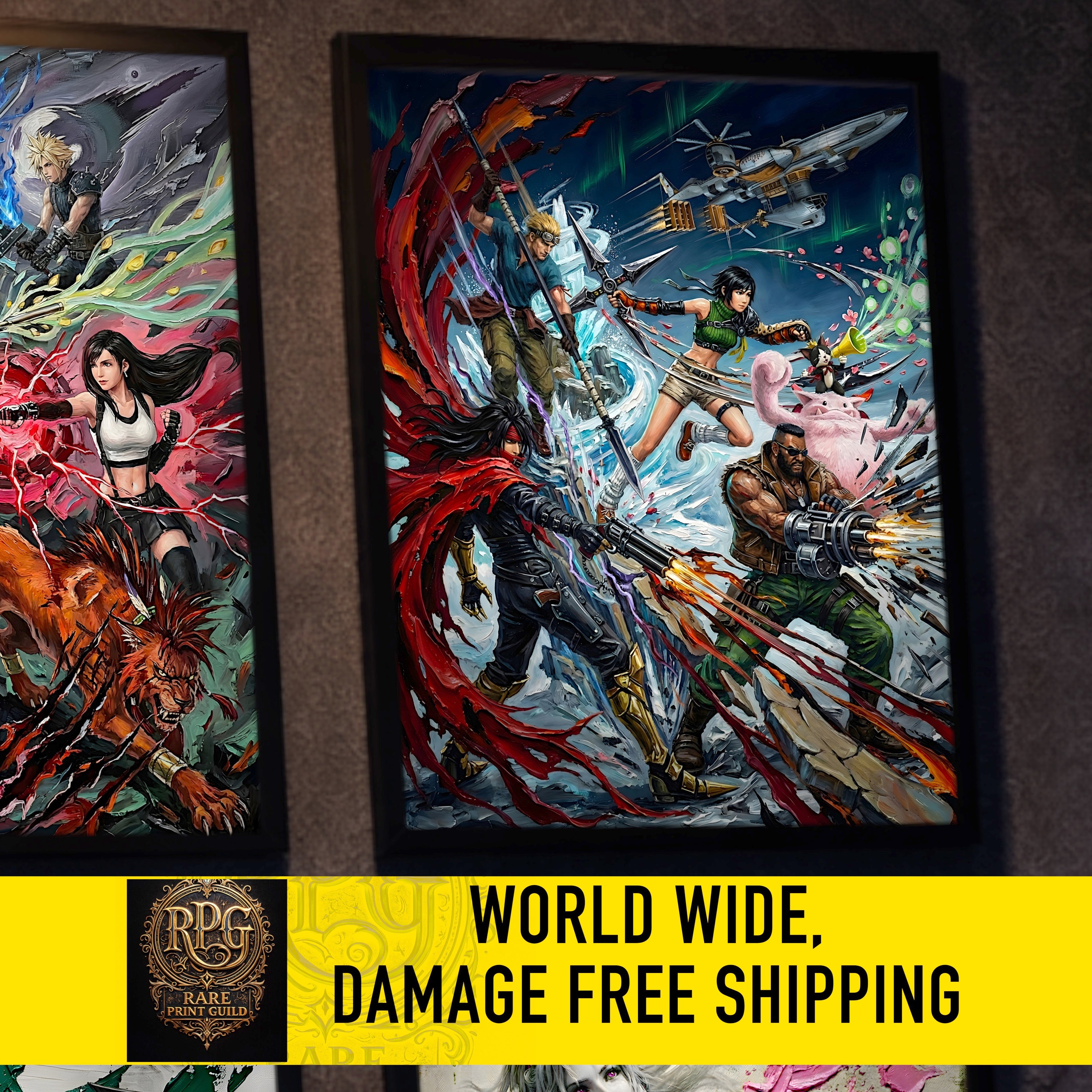 Final Fantasy VII Ensemble Poster | FF7 Remake Rebirth Wall Art | FFVII Ensemble Chronicles | JRPG Game Art Print