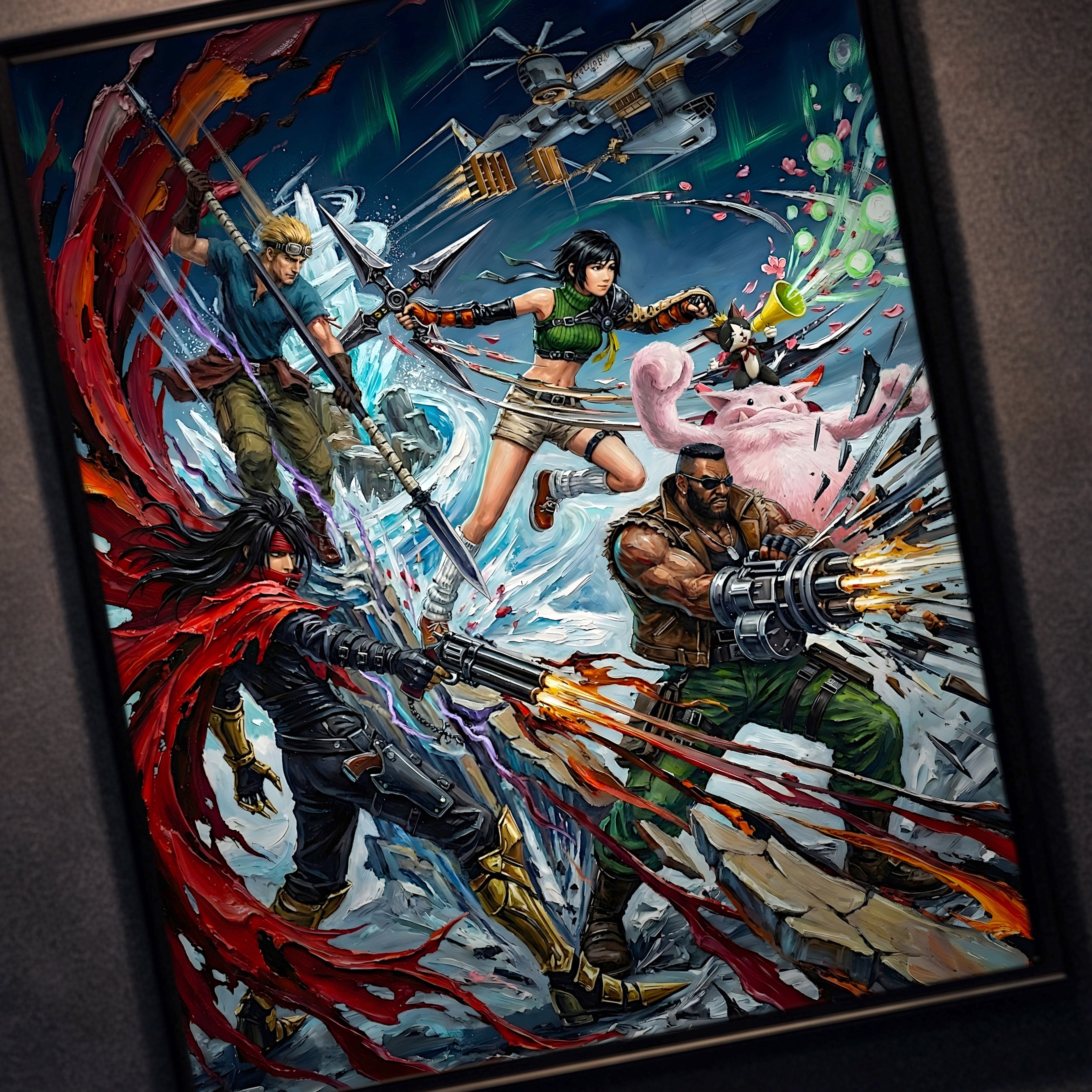 Final Fantasy VII Ensemble Poster | FF7 Remake Rebirth Wall Art | FFVII Ensemble Chronicles | JRPG Game Art Print