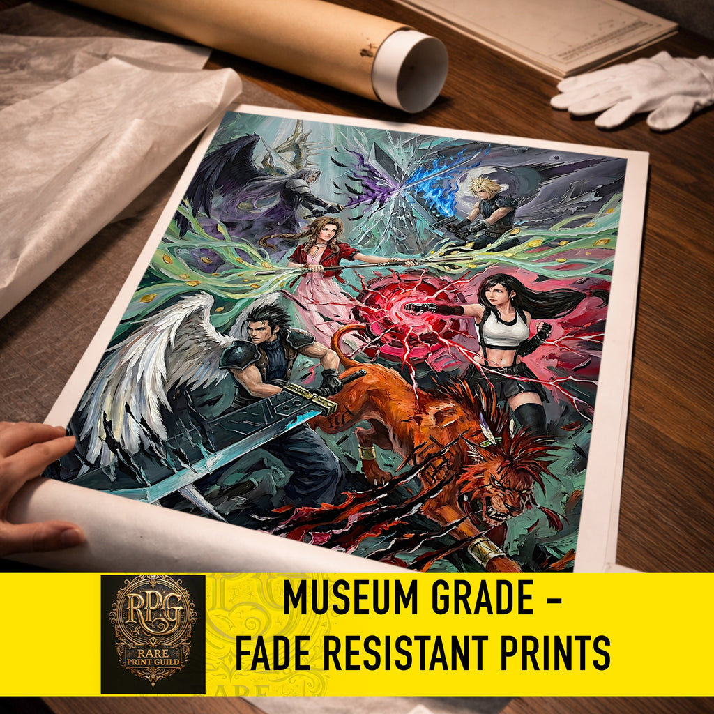 Final Fantasy VII Ensemble Poster | FF7 Remake Rebirth Wall Art | FFVII Ensemble Chronicles | JRPG Game Art Print
