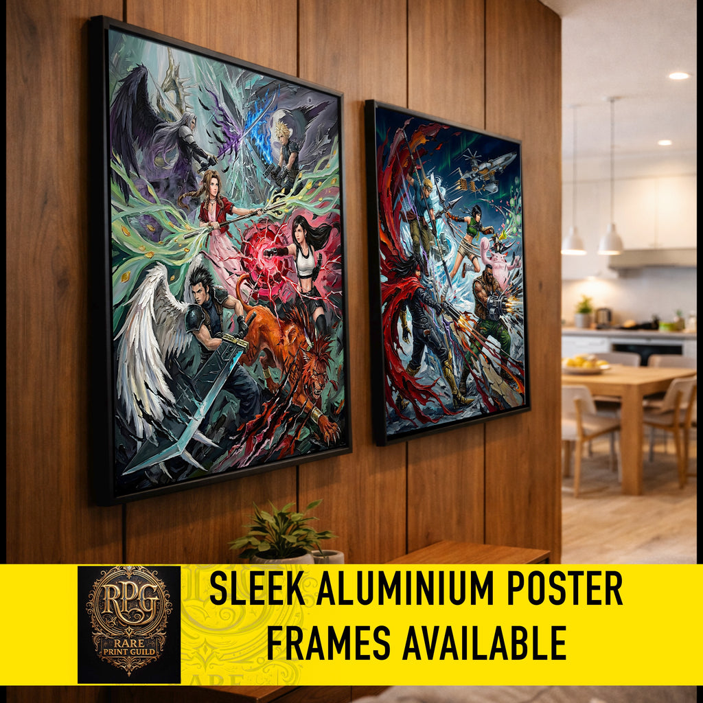 Final Fantasy VII Ensemble Poster | FF7 Remake Rebirth Wall Art | FFVII Ensemble Chronicles | JRPG Game Art Print