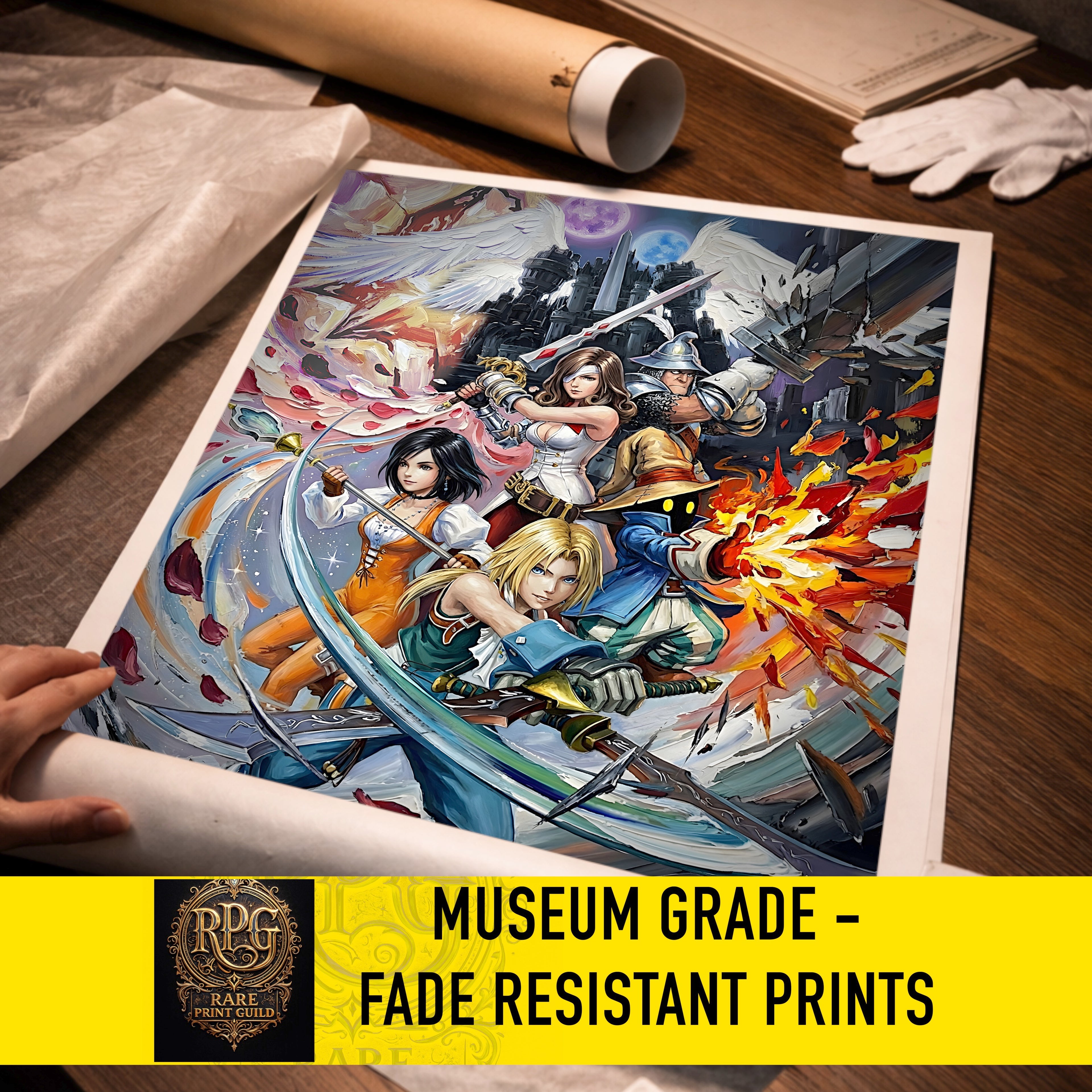 Final Fantasy IX Ensemble Chronicles – Alexandria & Terra Requiem (FFIX / Final Fantasy 9 Art Prints)