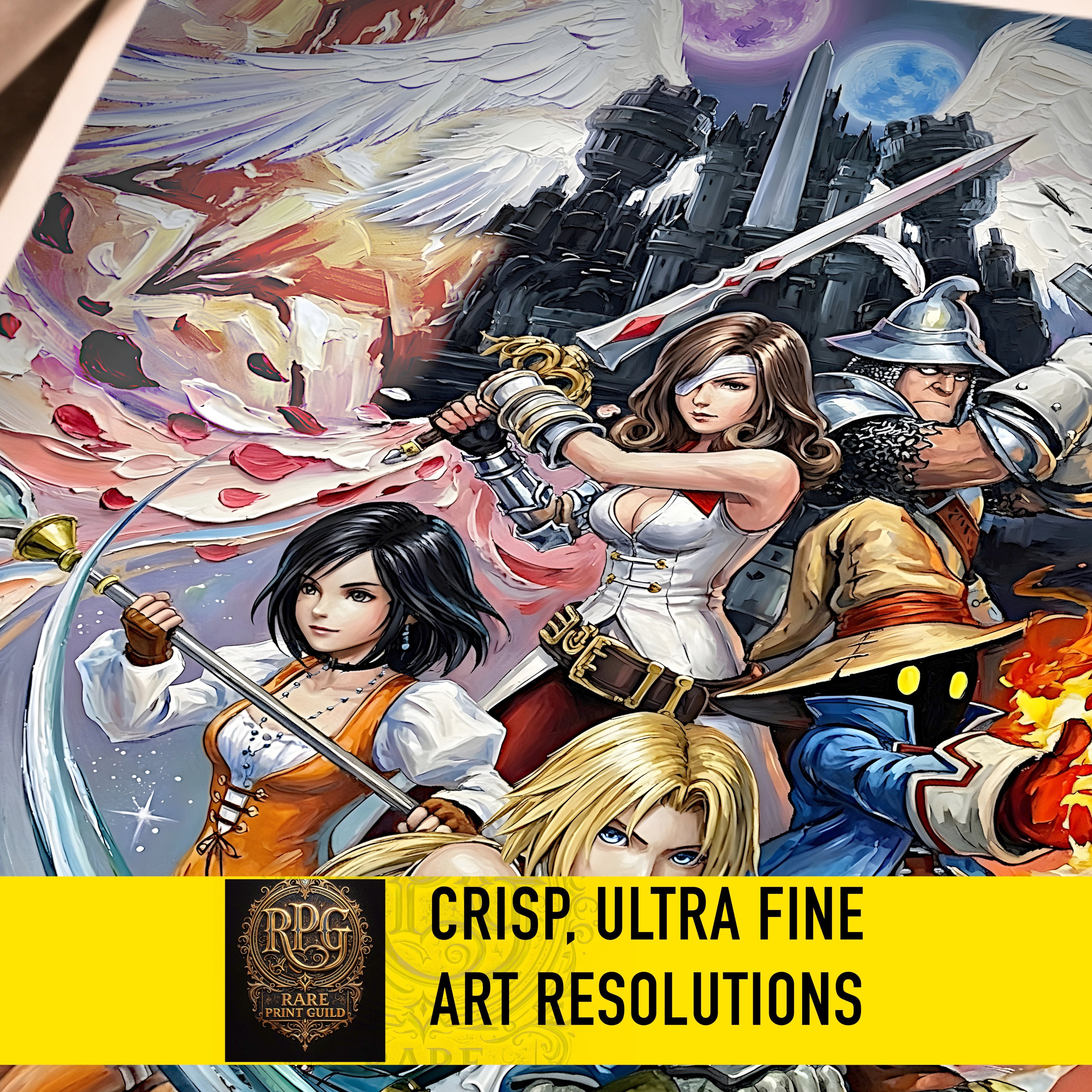 Final Fantasy IX Ensemble Chronicles – Alexandria & Terra Requiem (FFIX / Final Fantasy 9 Art Prints)