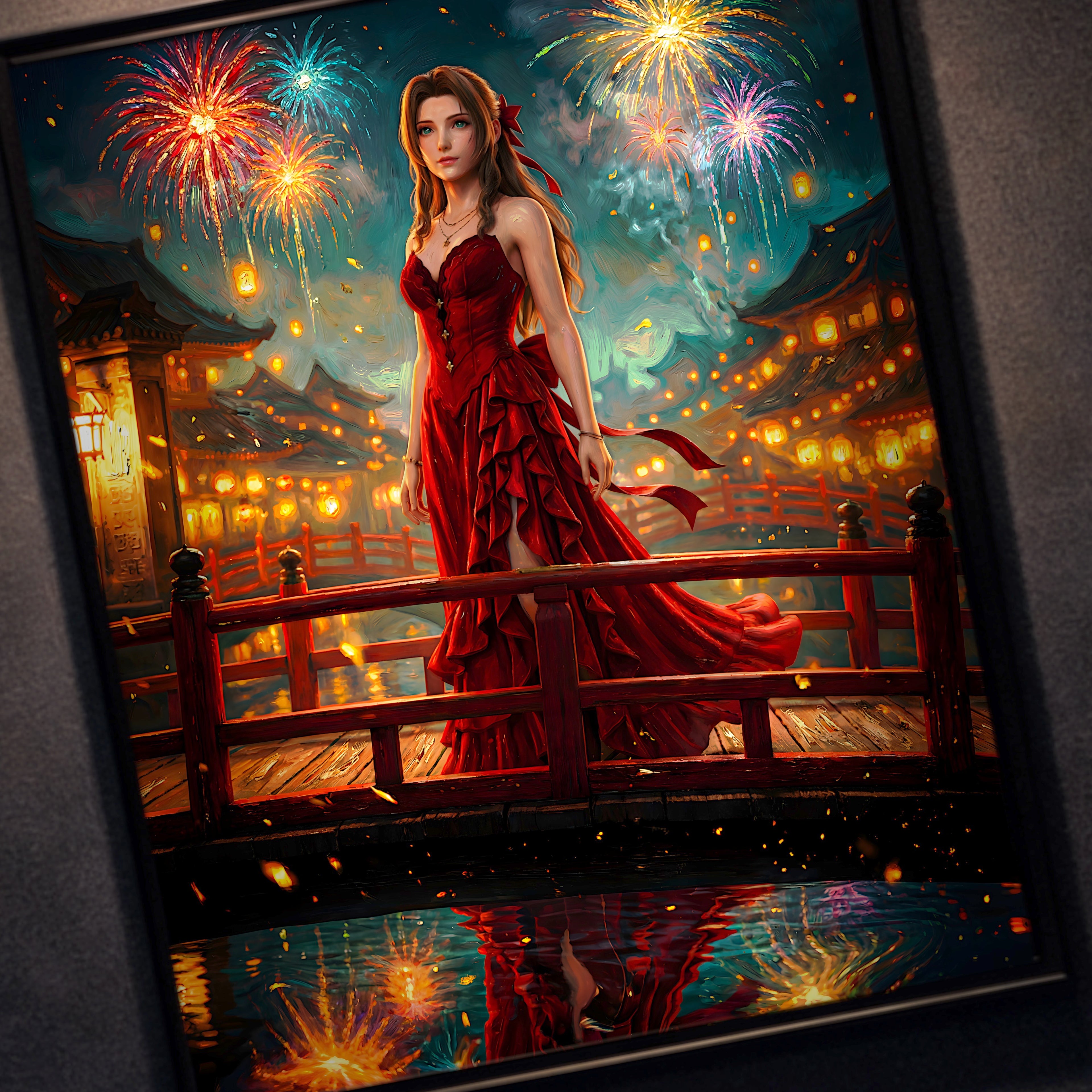 Aerith Gainsborough Art Print | Final Fantasy VII Remake & Rebirth Wall Art | FF7 Poster | JRPG Fantasy Artwork | Gamer Decor