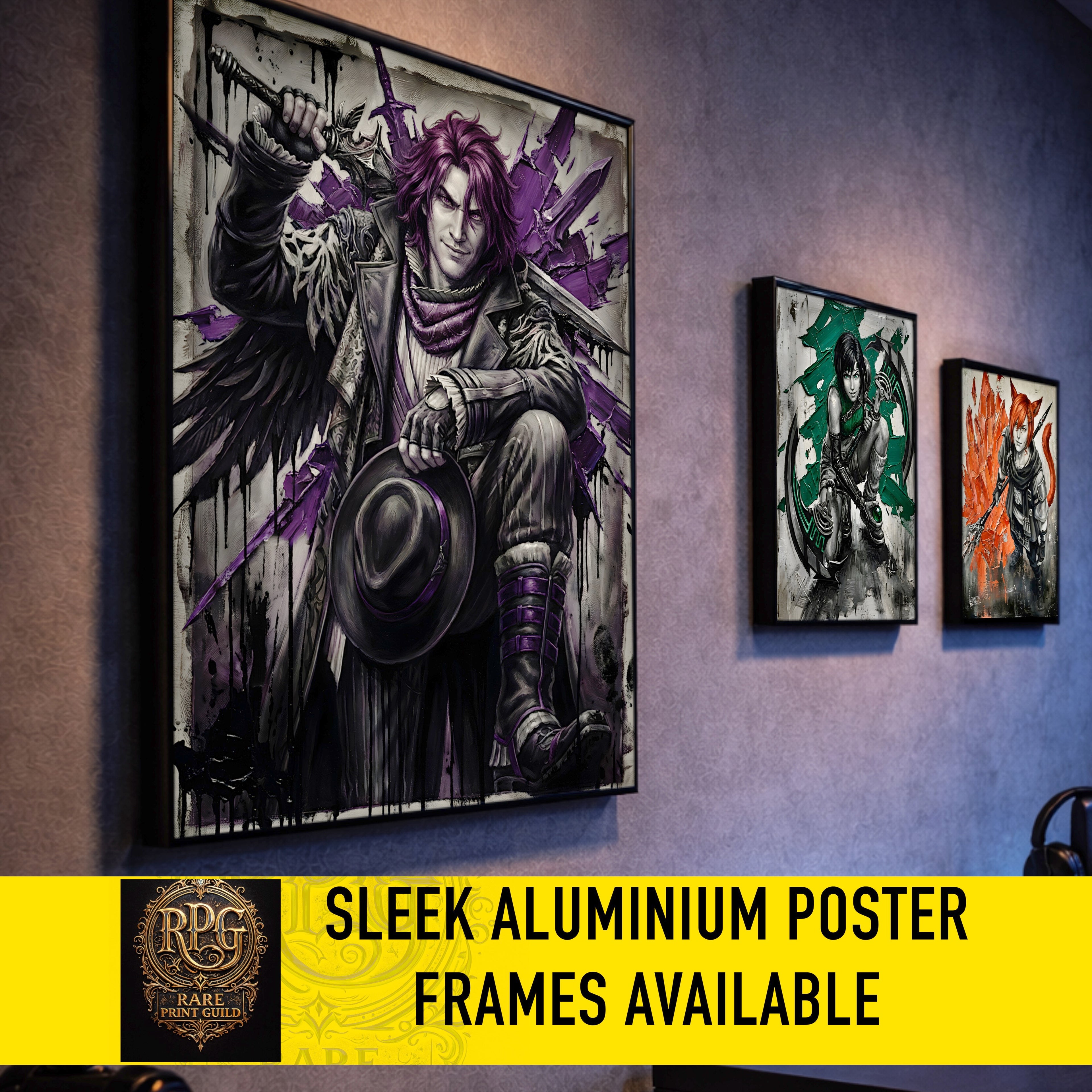 Ardyn Izunia Monochrome Art Print | Final Fantasy XV Poster | FF15 Ardyn Villain Wall Art