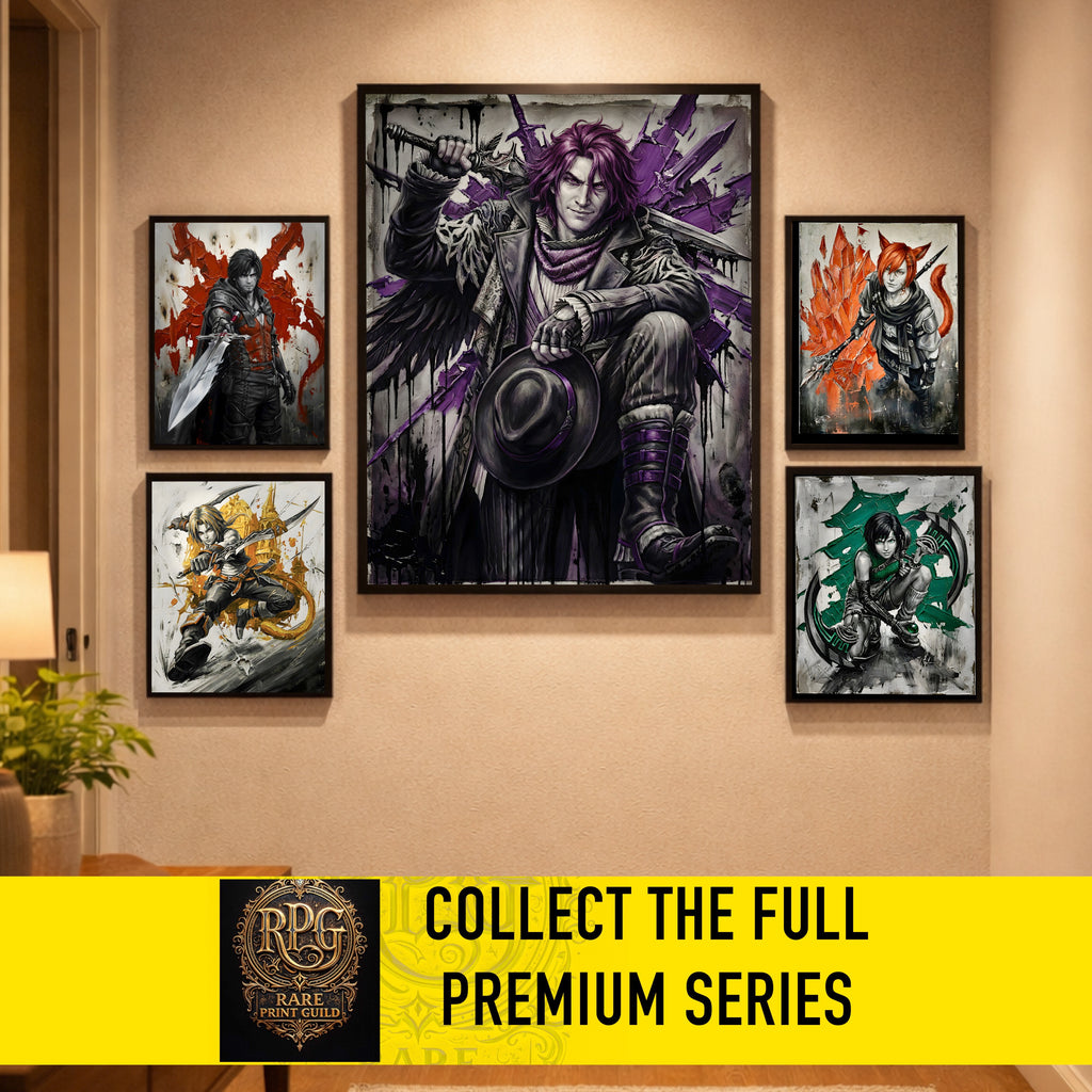 Ardyn Izunia Monochrome Art Print | Final Fantasy XV Poster | FF15 Ardyn Villain Wall Art
