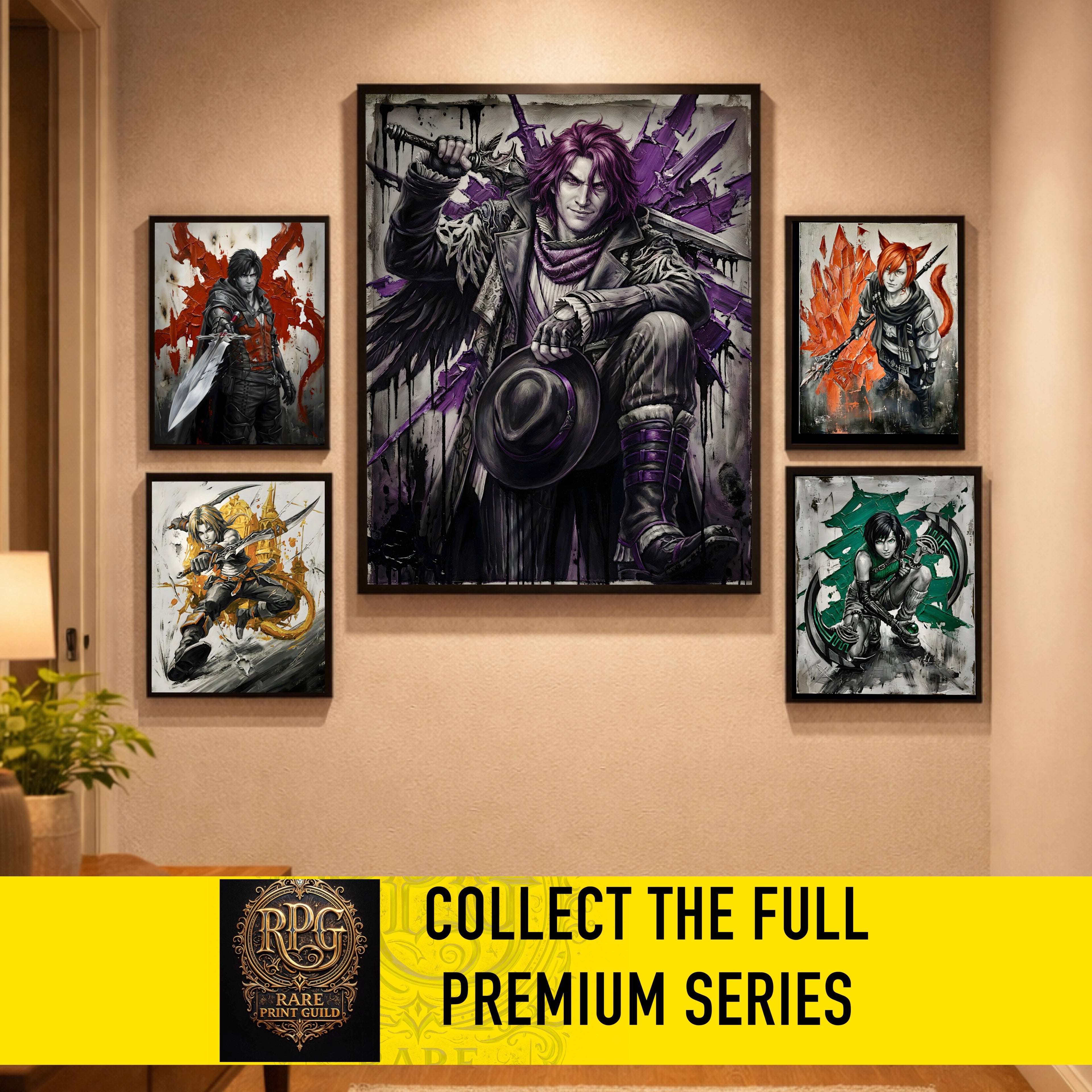 Ardyn Izunia Monochrome Art Print | Final Fantasy XV Poster | FF15 Ardyn Villain Wall Art