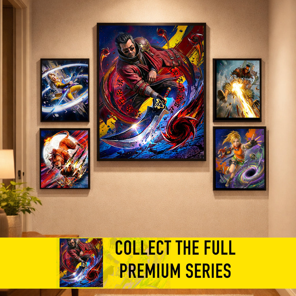 Auron Poster | Final Fantasy X Banishing Blade Limit Break Artwork | FF10 Remaster Wall Art Fine Art Print
