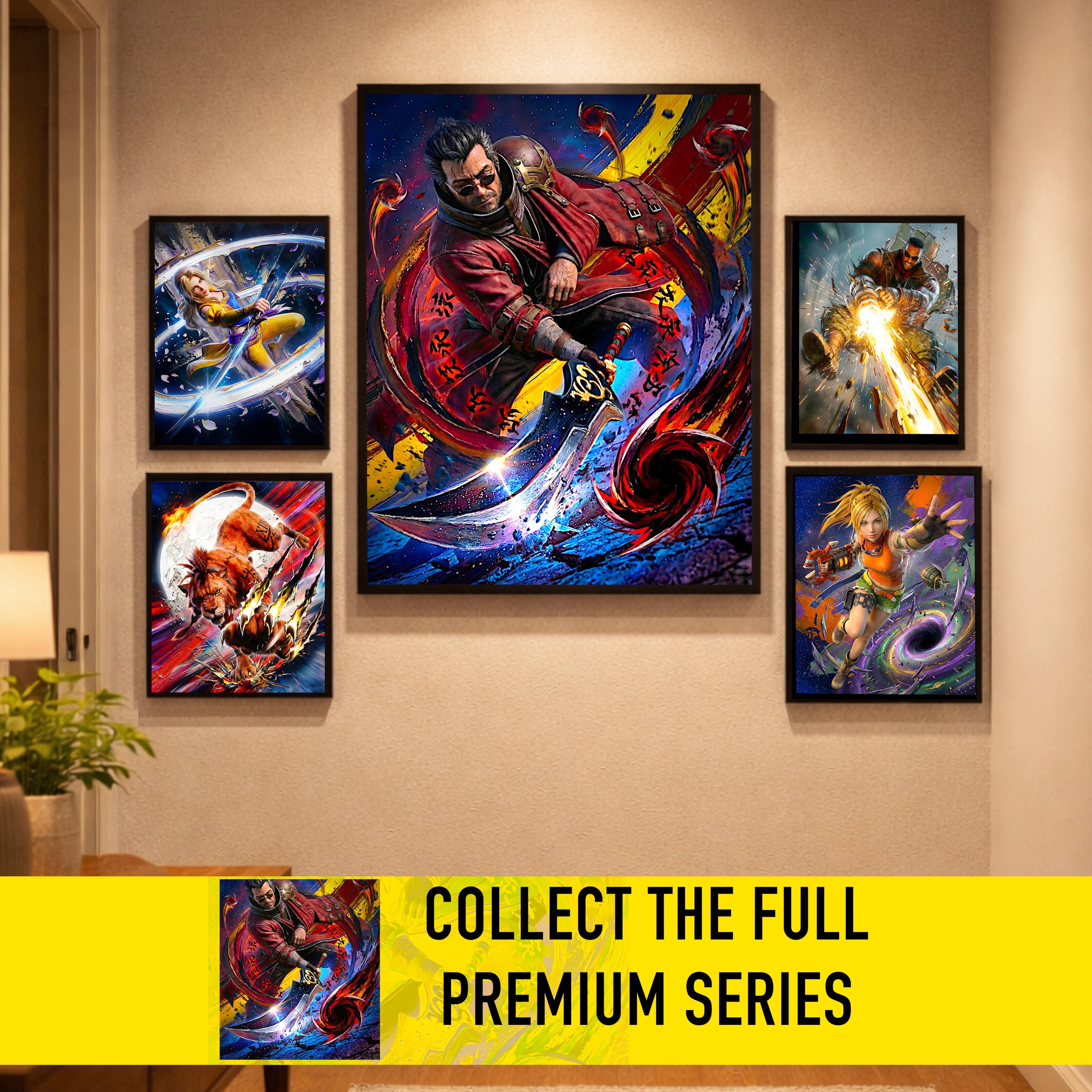 Auron Poster | Final Fantasy X Banishing Blade Limit Break Artwork | FF10 Remaster Wall Art Fine Art Print
