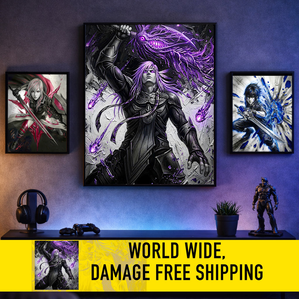 Caius Ballad Art Print – Chaos Guardian Edition | Final Fantasy XIII-2 Premium JRPG Wall Art