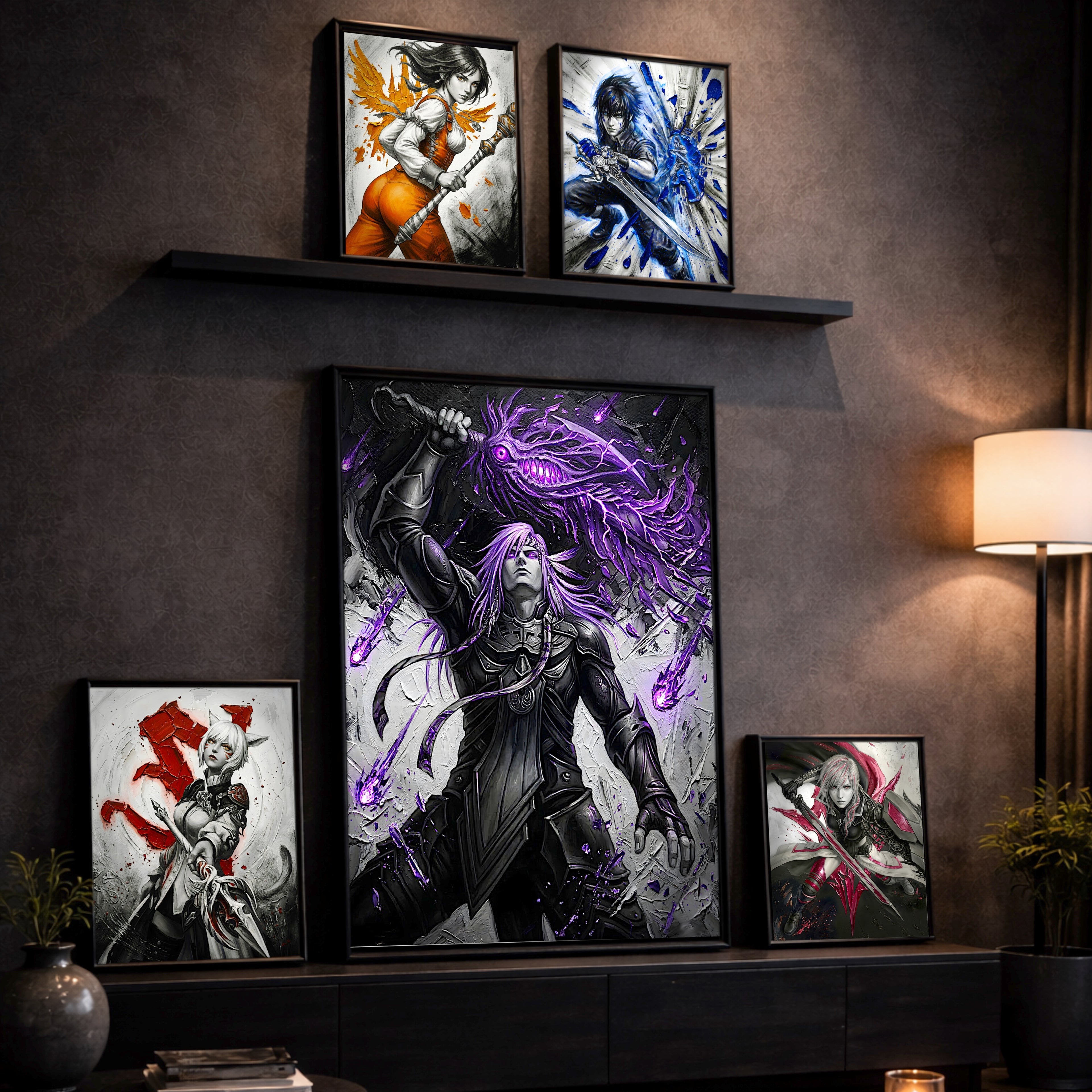 Caius Ballad Art Print – Chaos Guardian Edition | Final Fantasy XIII-2 Premium JRPG Wall Art