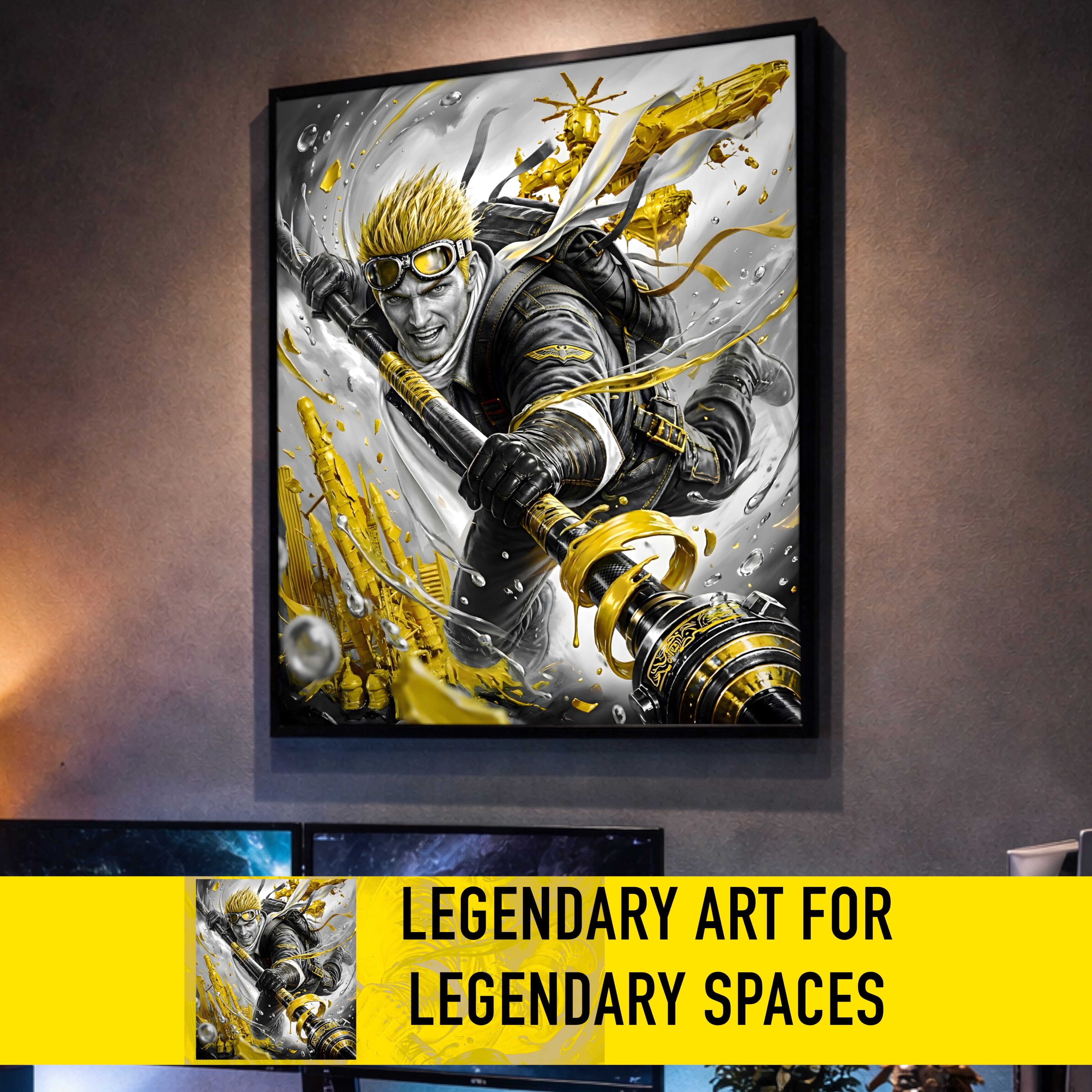 Cid Highwind Art Print – Monochrome Horizon Edition | Final Fantasy VII Fine Art