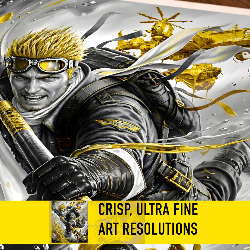 Cid Highwind Art Print – Monochrome Horizon Edition | Final Fantasy VII Fine Art