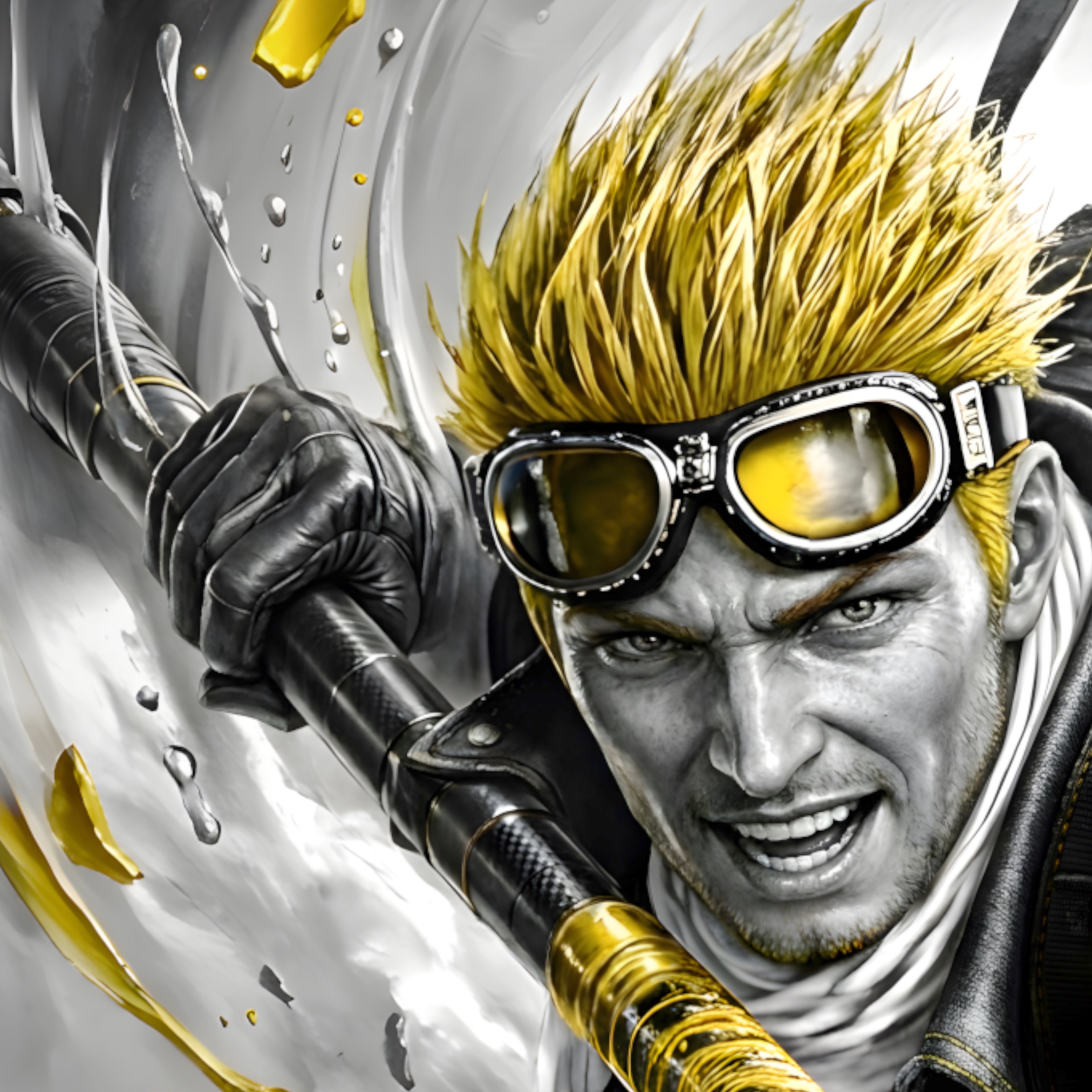 Cid Highwind Art Print – Monochrome Horizon Edition | Final Fantasy VII Fine Art