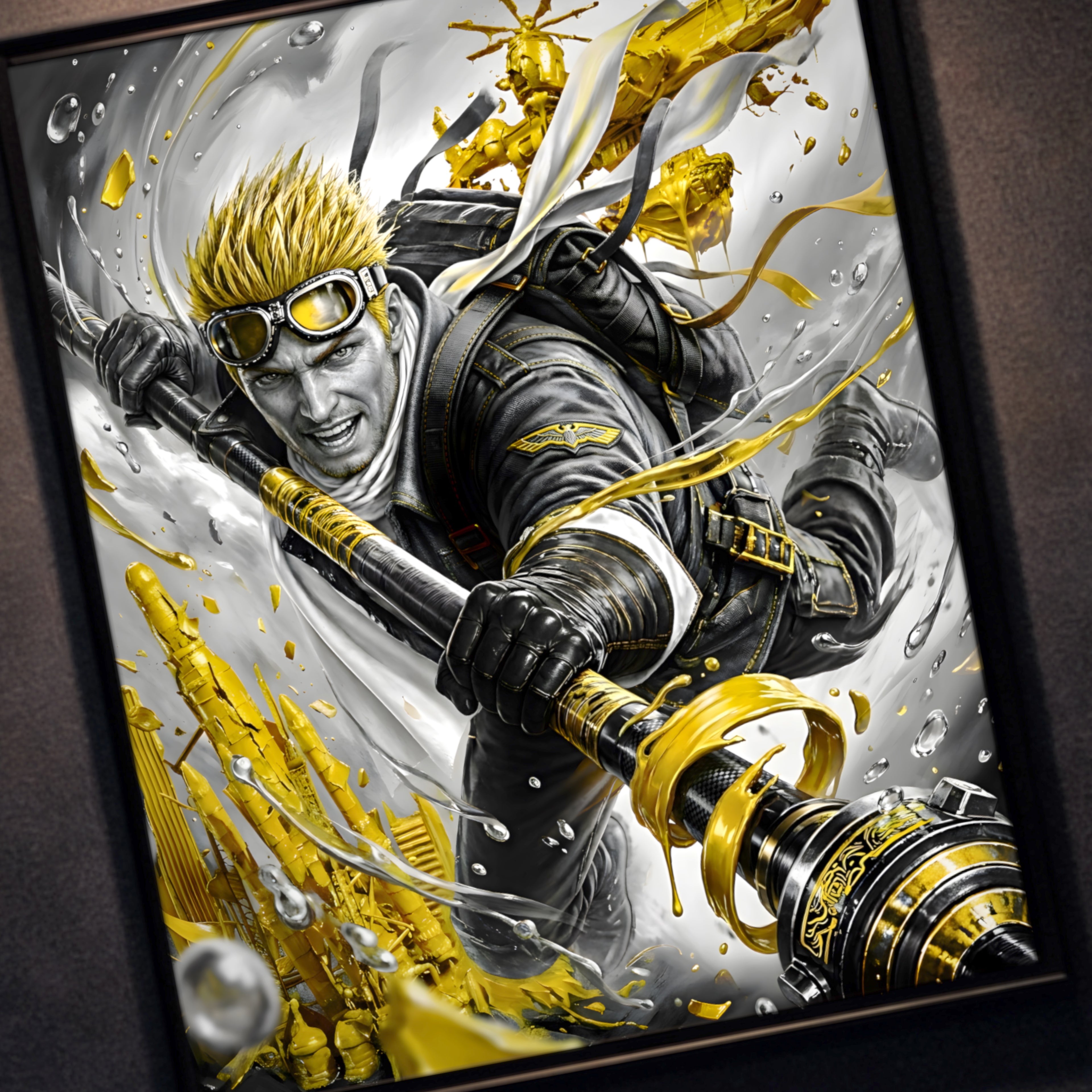 Cid Highwind Art Print – Monochrome Horizon Edition | Final Fantasy VII Fine Art