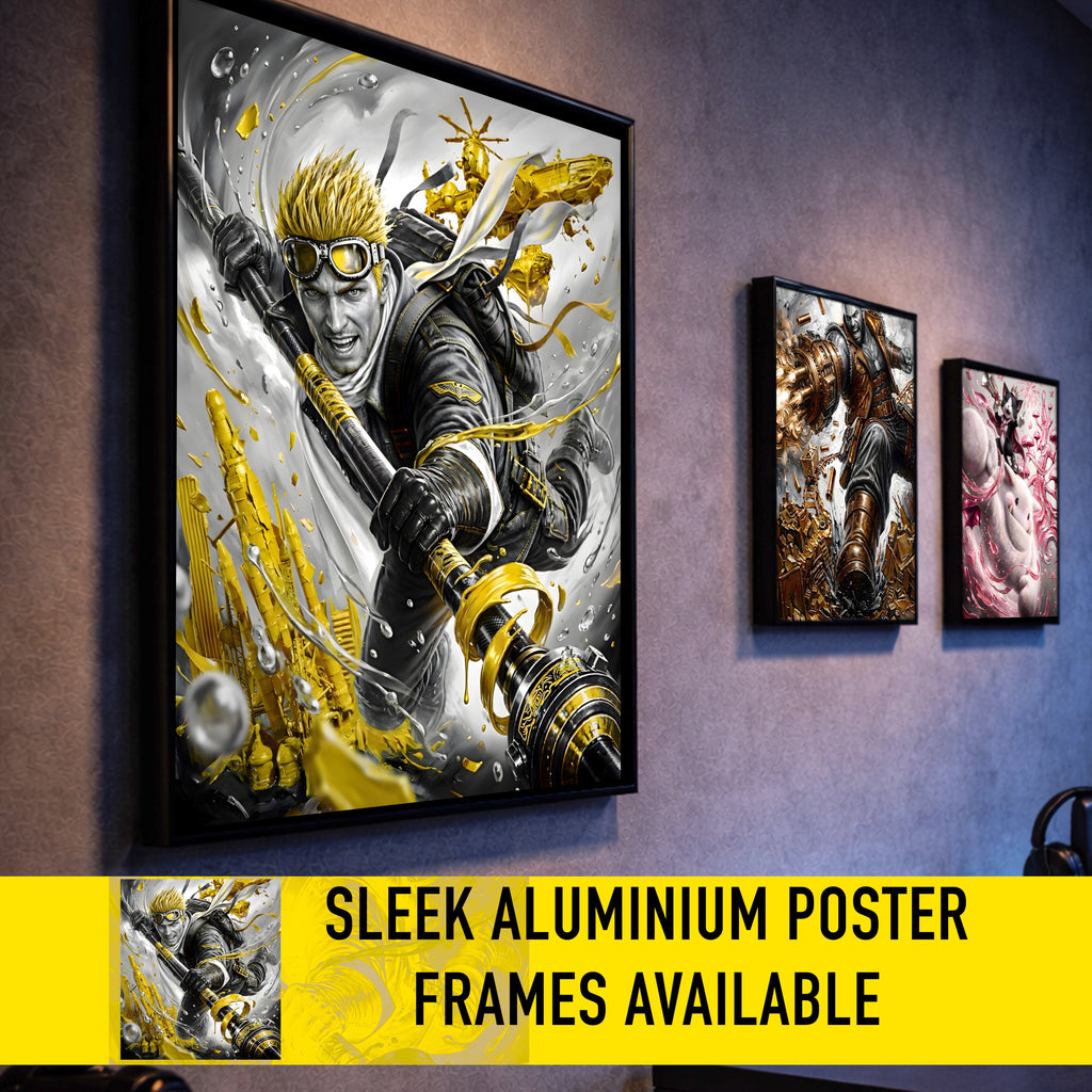 Cid Highwind Art Print – Monochrome Horizon Edition | Final Fantasy VII Fine Art