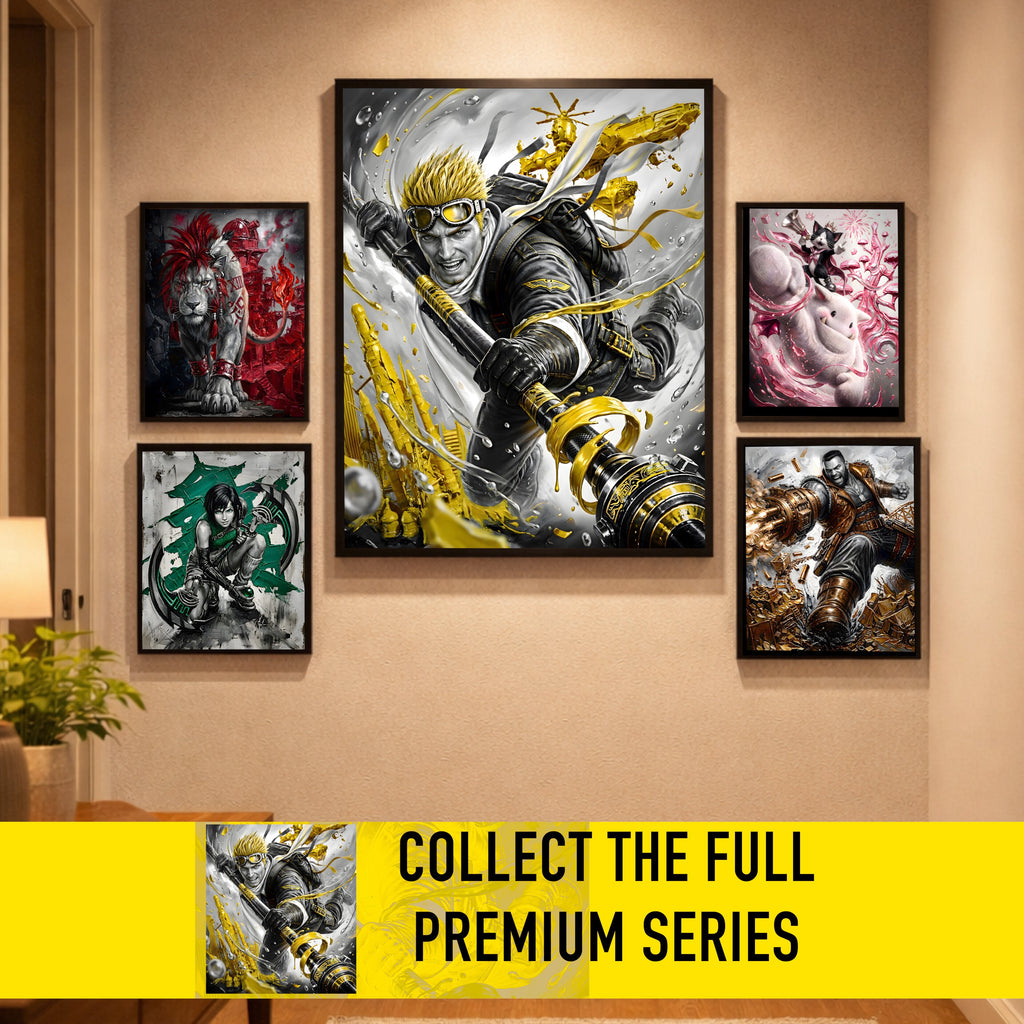 Cid Highwind Art Print – Monochrome Horizon Edition | Final Fantasy VII Fine Art