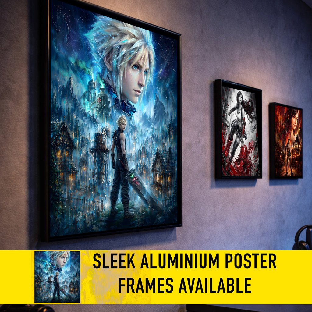 Cloud Strife Story Spirit Print | Final Fantasy VII Fine Art | Nibelheim Spirit Portrait | FFVII Wall Art