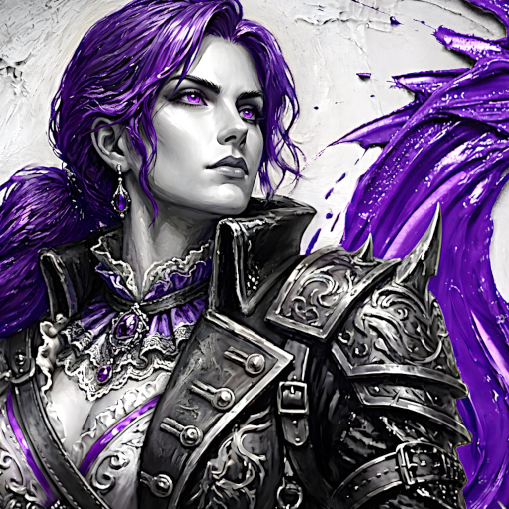 Faris Monochrome Edition | Final Fantasy V Wall Art | Sarisa Tycoon Pirate Princess Print