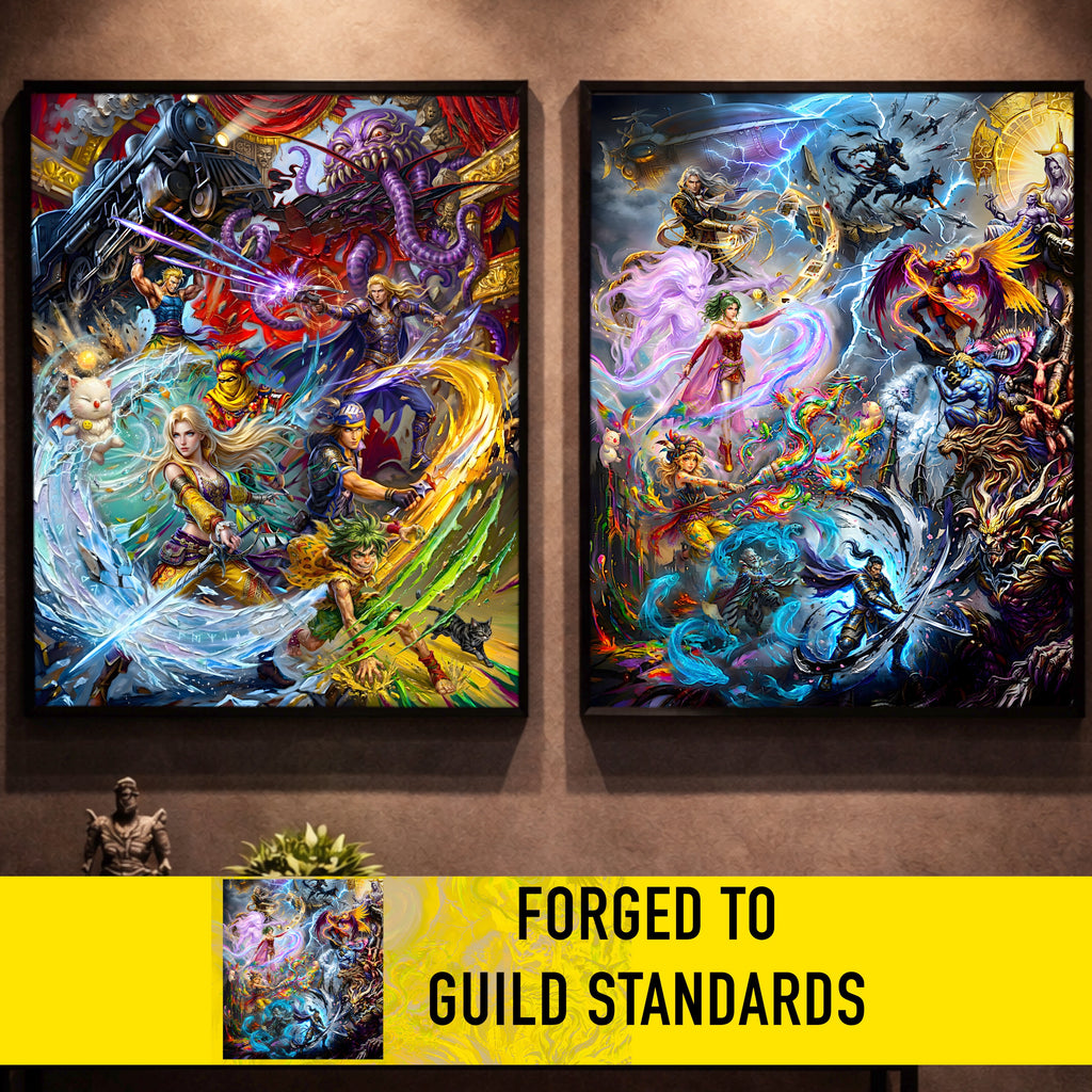 Final Fantasy 6 Ensemble Poster | FFVI Opera of Legends & World of Ruin Editions | JRPG Art Print