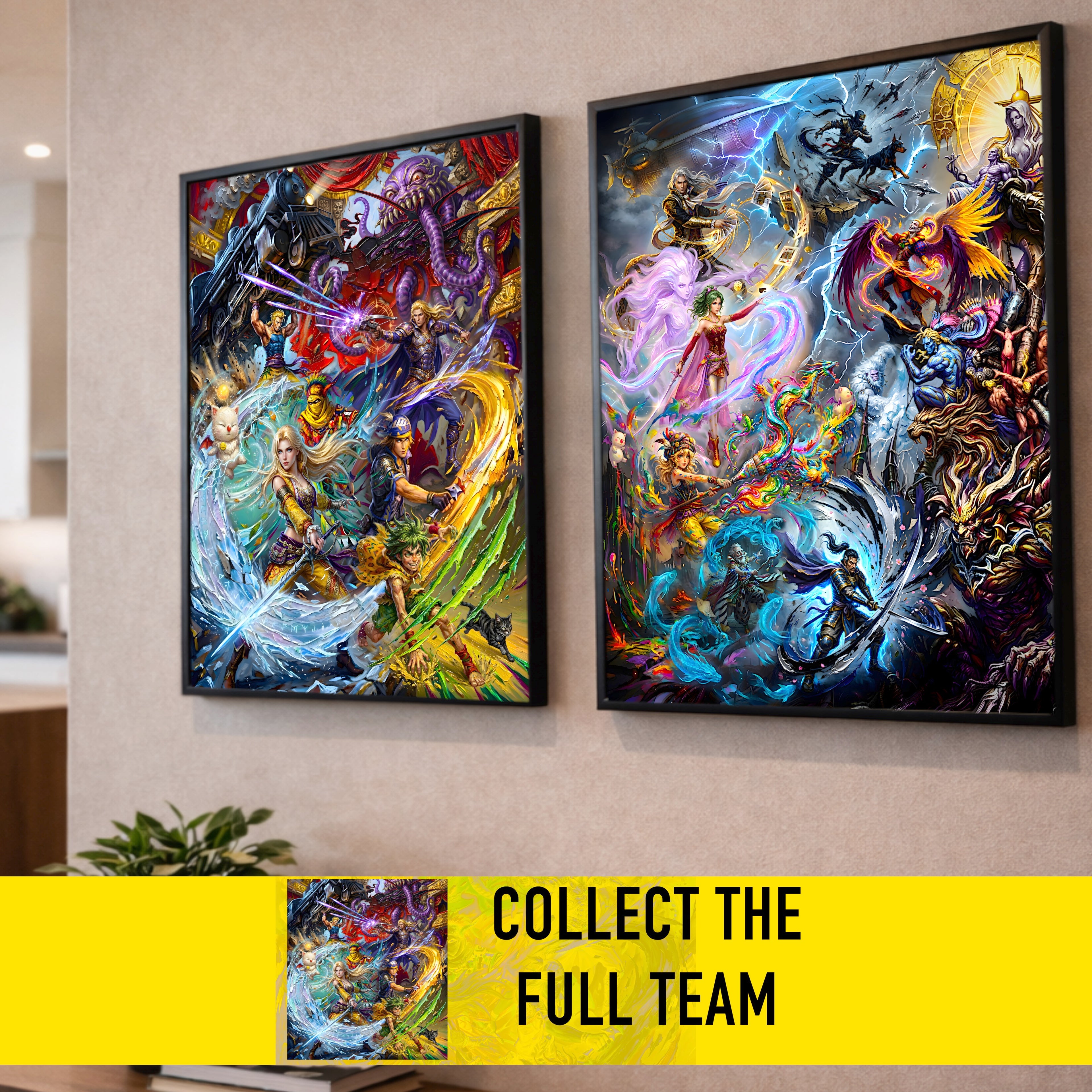 Final Fantasy 6 Ensemble Poster | FFVI Opera of Legends & World of Ruin Editions | JRPG Art Print