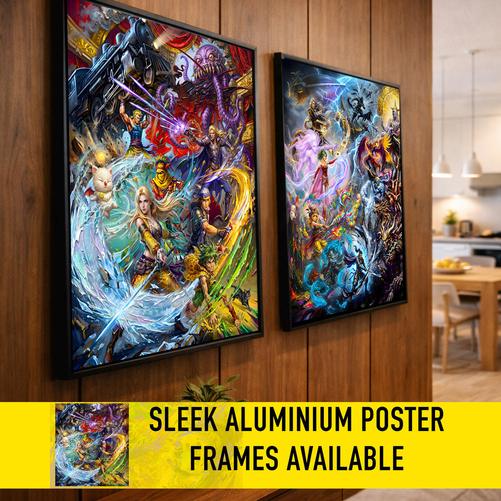 Final Fantasy 6 Ensemble Poster | FFVI Opera of Legends & World of Ruin Editions | JRPG Art Print