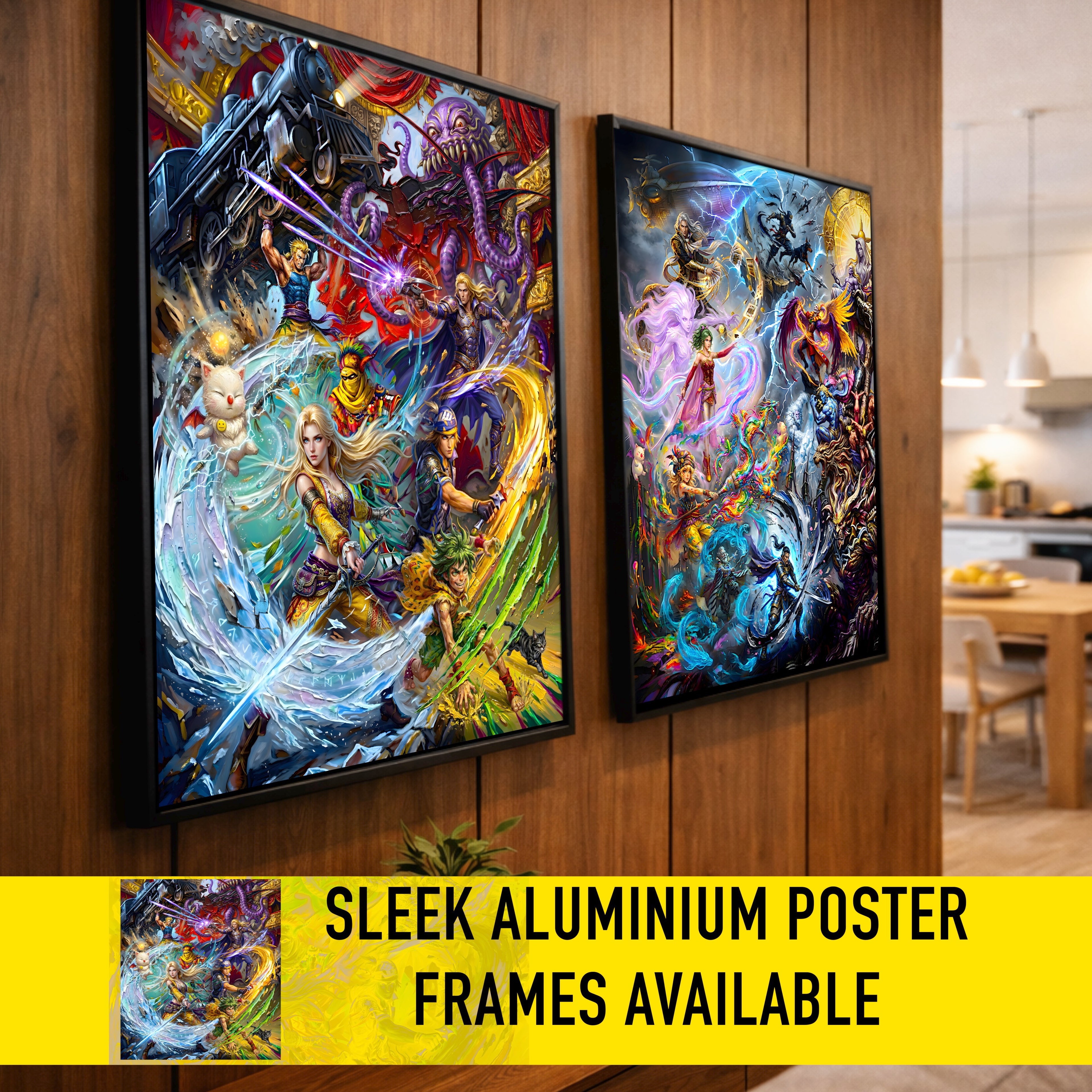 Final Fantasy 6 Ensemble Poster | FFVI Opera of Legends & World of Ruin Editions | JRPG Art Print