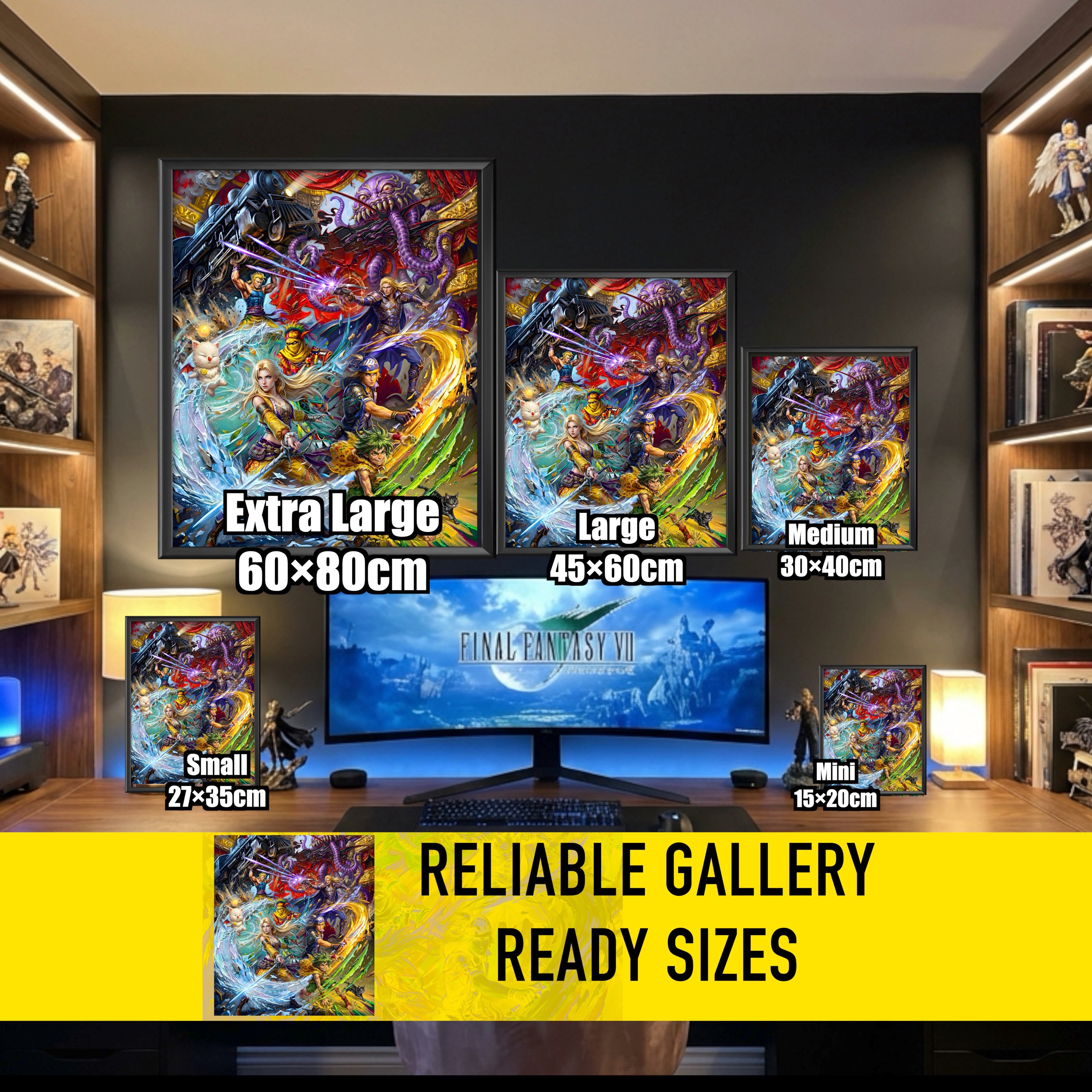 Final Fantasy 6 Ensemble Poster | FFVI Opera of Legends & World of Ruin Editions | JRPG Art Print