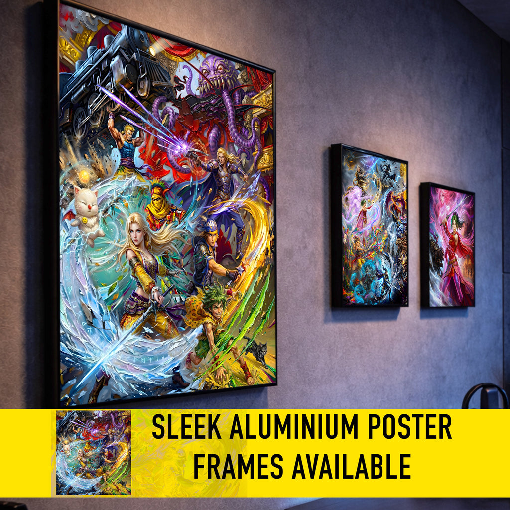Final Fantasy 6 Ensemble Poster | FFVI Opera of Legends & World of Ruin Editions | JRPG Art Print