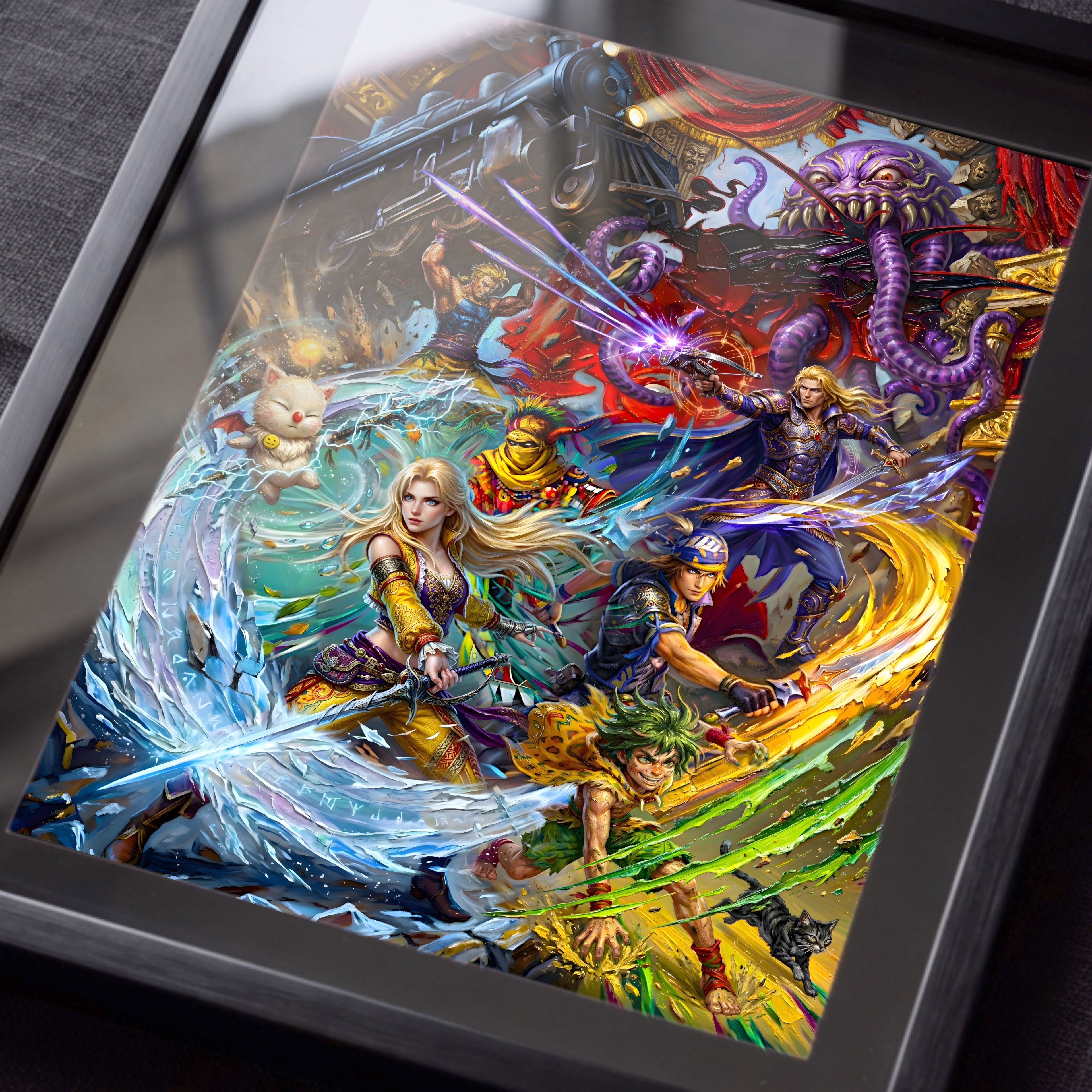 Final Fantasy 6 Ensemble Poster | FFVI Opera of Legends & World of Ruin Editions | JRPG Art Print