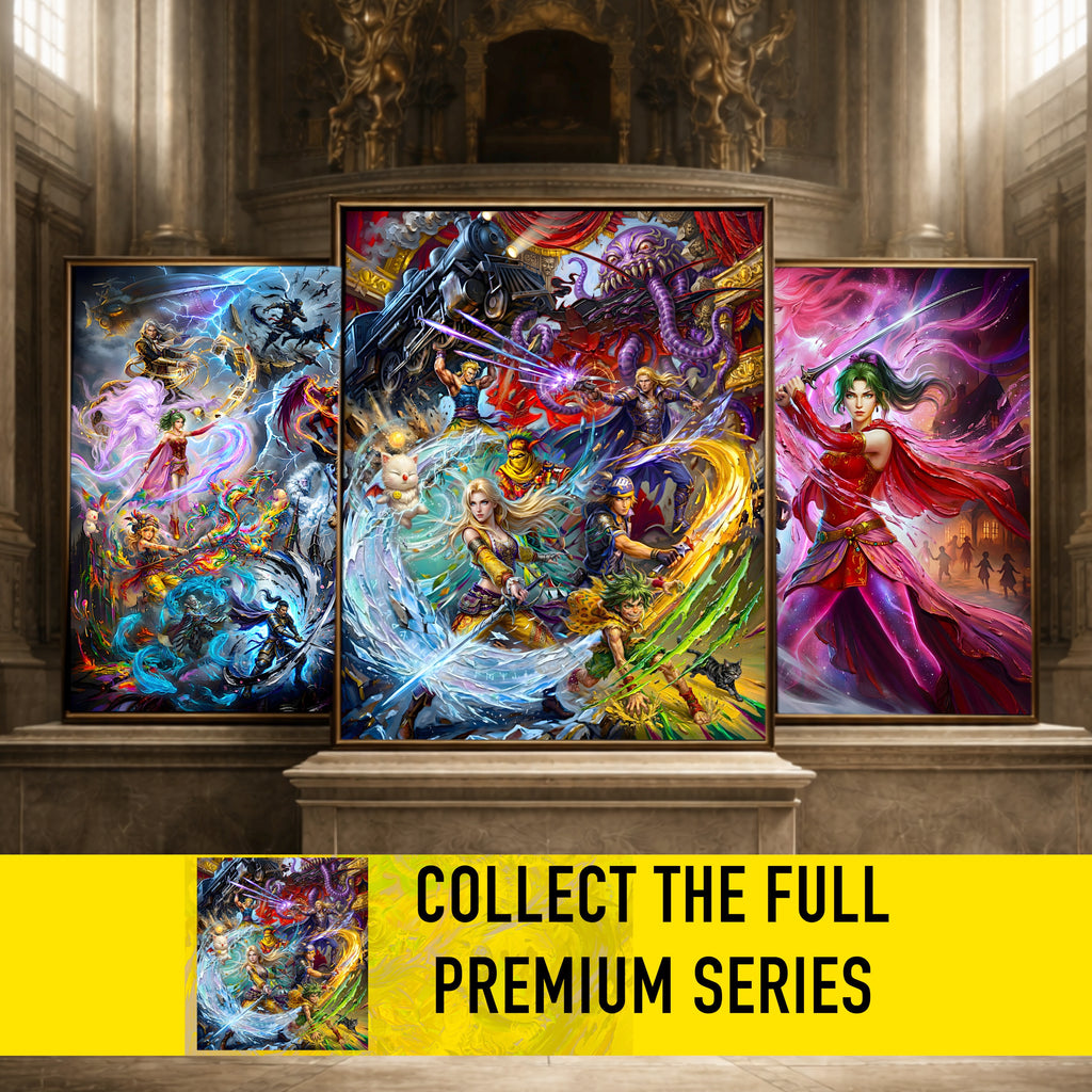 Final Fantasy 6 Ensemble Poster | FFVI Opera of Legends & World of Ruin Editions | JRPG Art Print