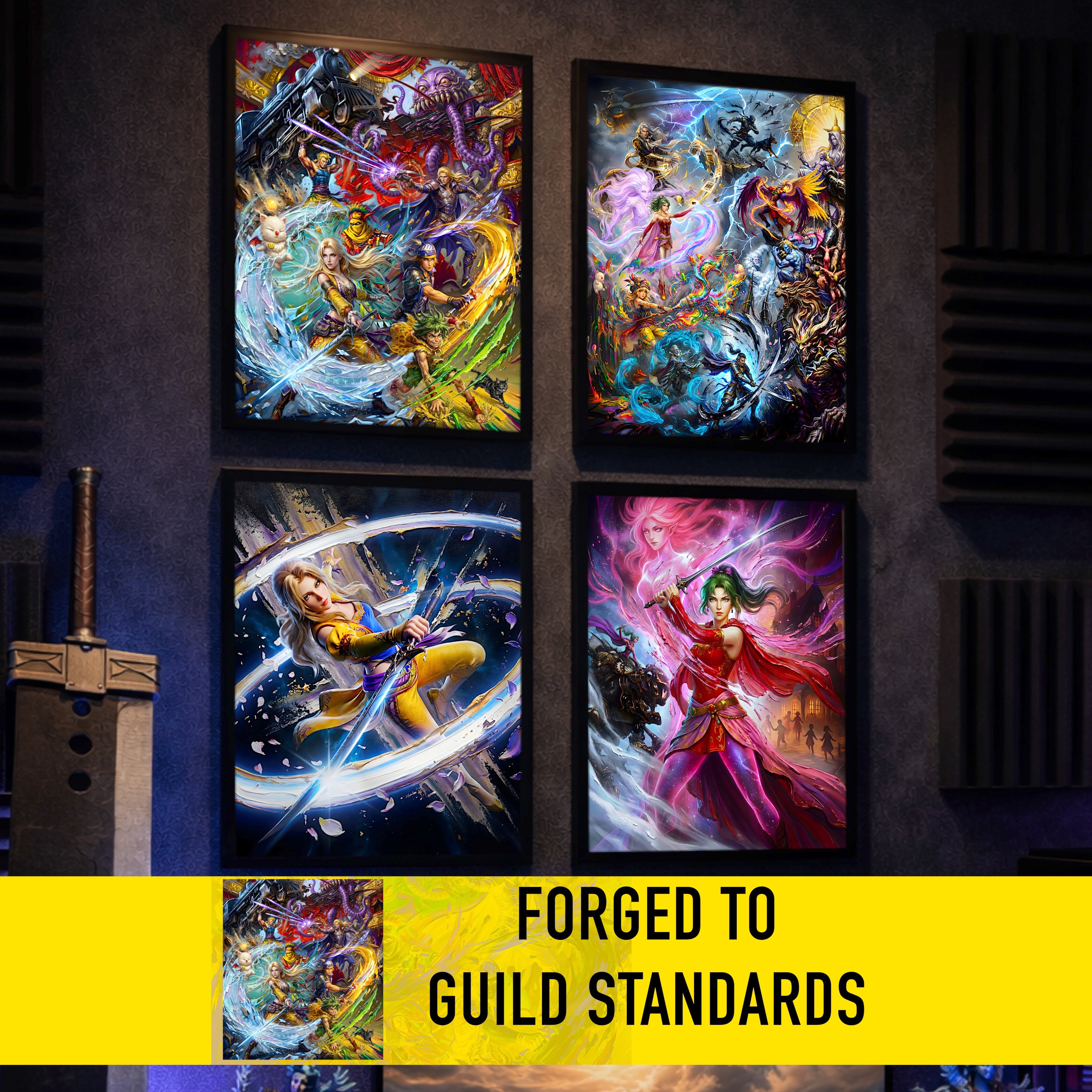 Final Fantasy 6 Ensemble Poster | FFVI Opera of Legends & World of Ruin Editions | JRPG Art Print