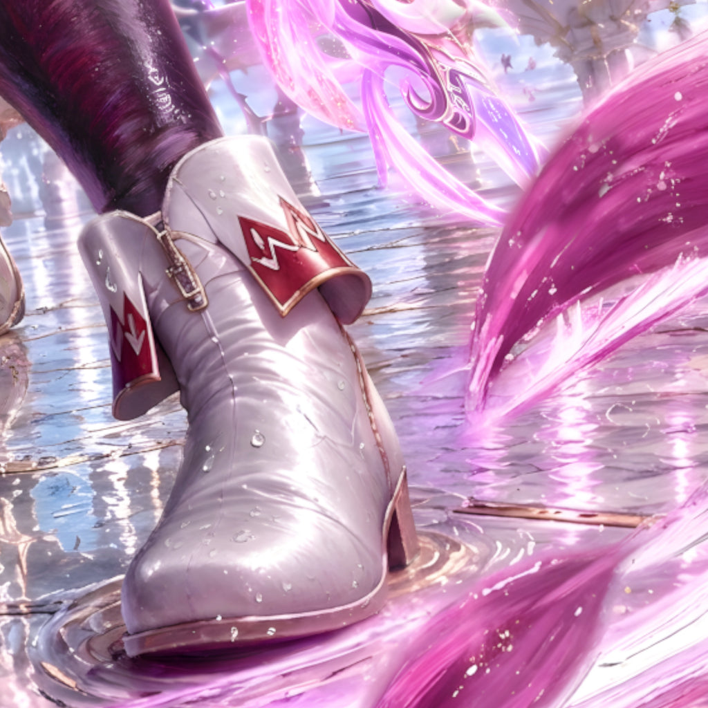 Final Fantasy Resonance Fina Art Print | Brave Exvius Wall Art | Crystal Bloom Edition | Cinematic Pixel Series