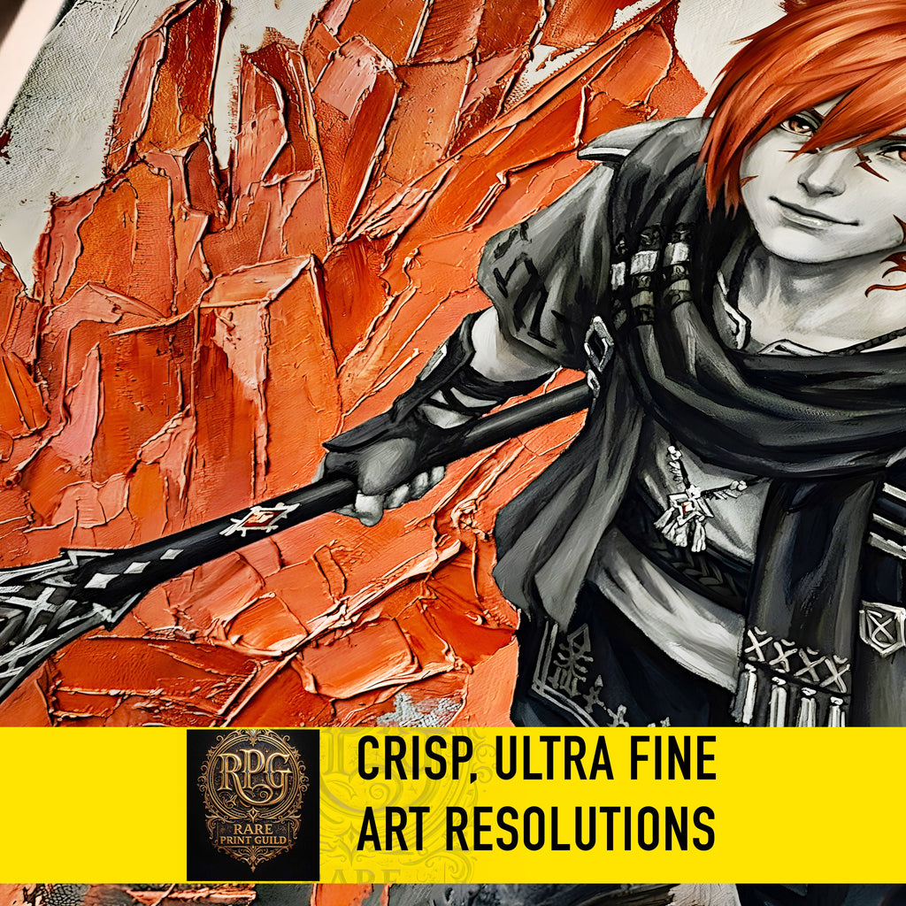 G’raha Tia Monochrome Art Print | Final Fantasy XIV Poster | FF14 Crystal Exarch Wall Art