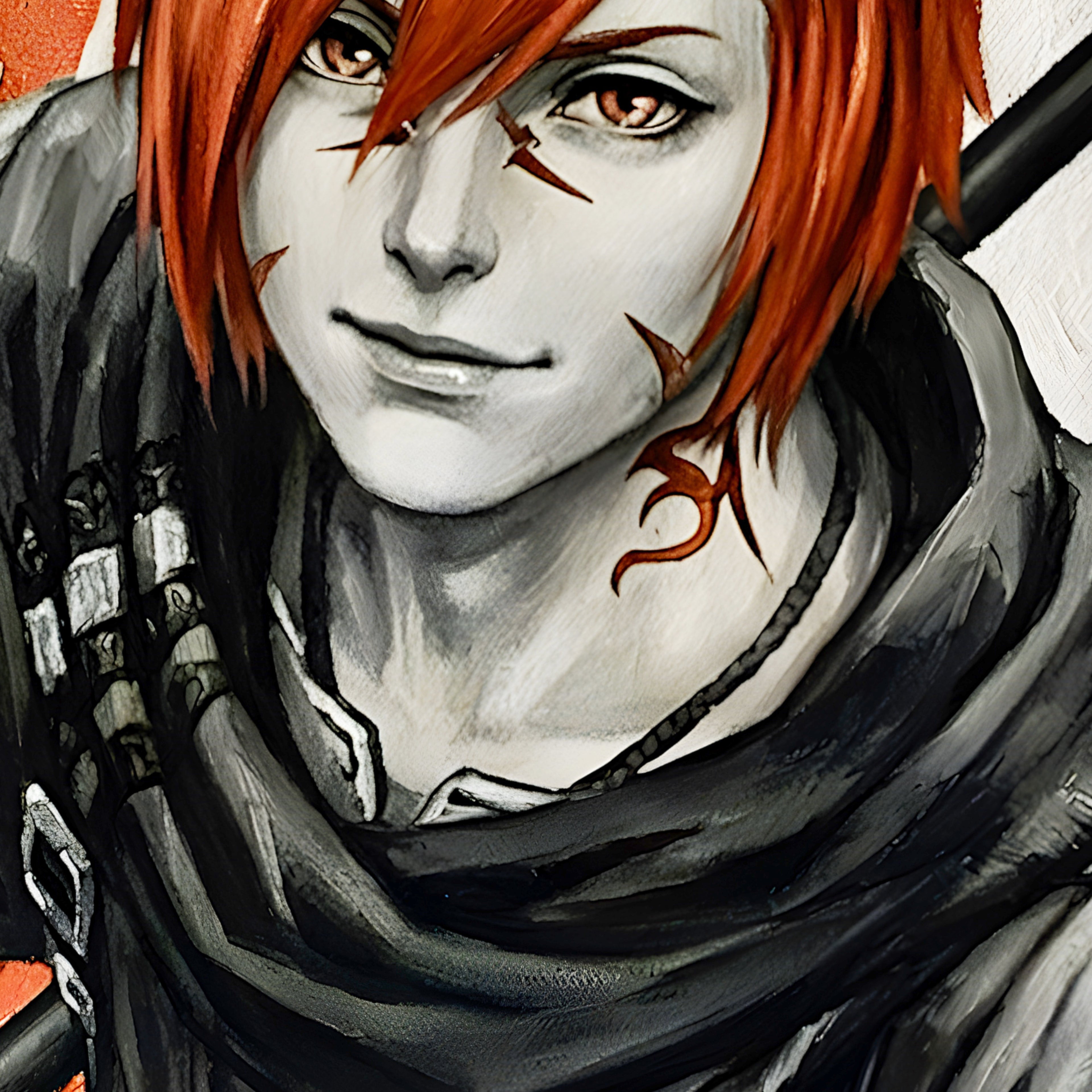 G’raha Tia Monochrome Art Print | Final Fantasy XIV Poster | FF14 Crystal Exarch Wall Art