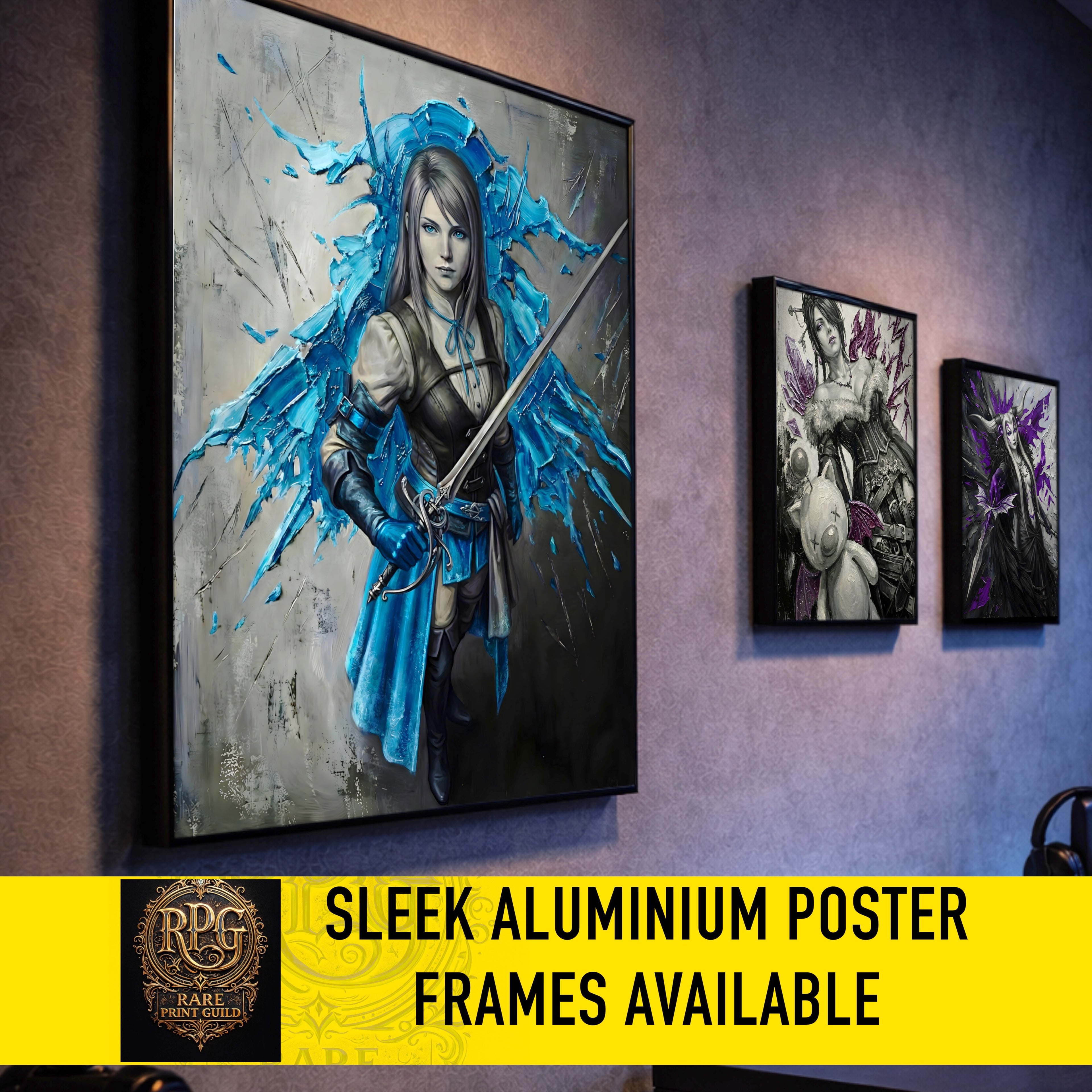 Jill Warrick Monochrome Art Print | Final Fantasy XVI Poster | FF16 Jill Warrick Wall Art