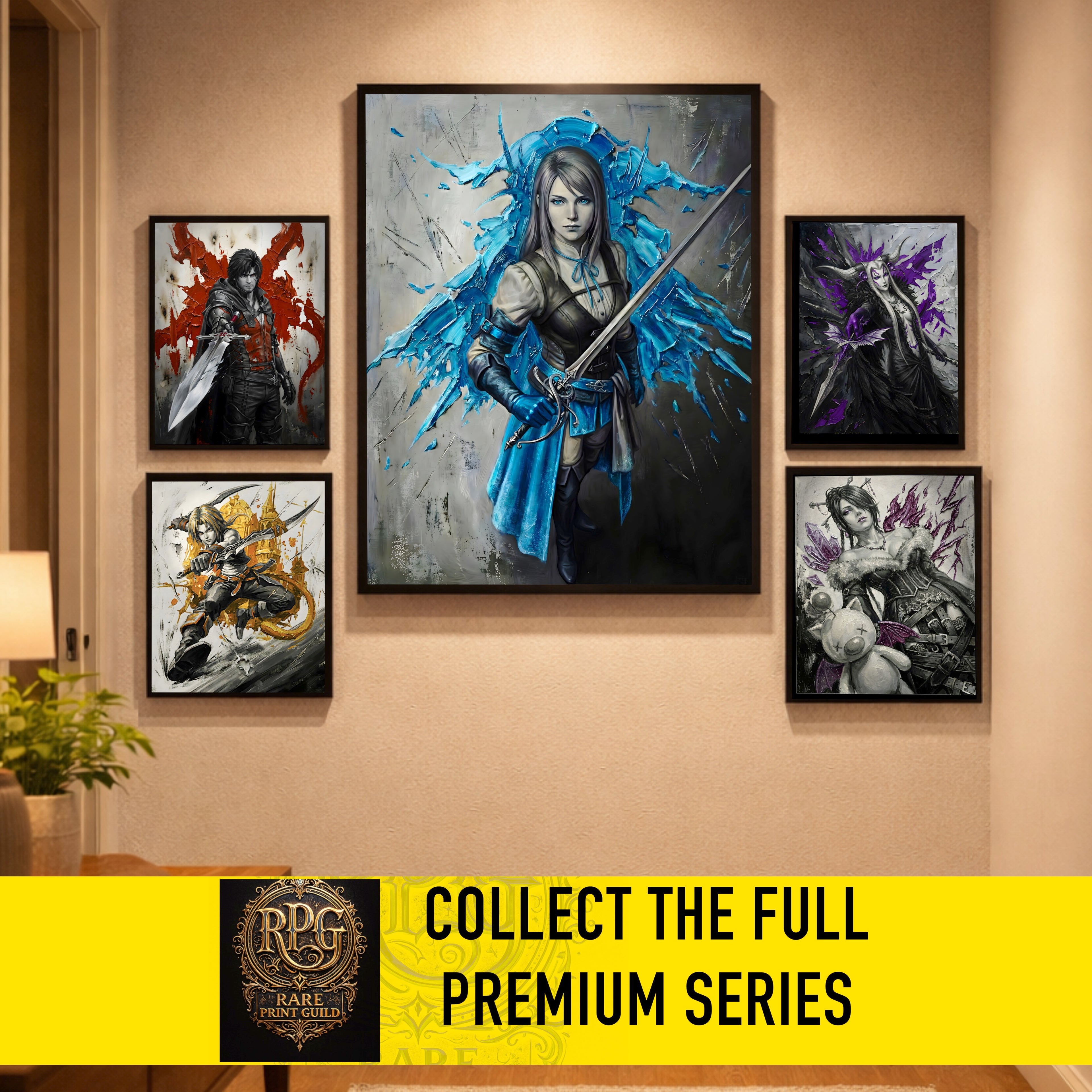 Jill Warrick Monochrome Art Print | Final Fantasy XVI Poster | FF16 Jill Warrick Wall Art