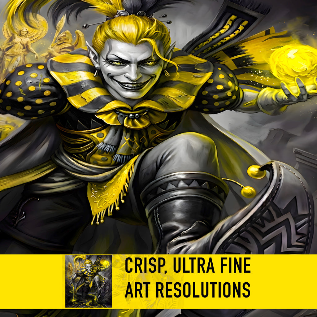 Kefka Palazzo Art Print – Monochrome Cataclysm Edition | Final Fantasy VI Villain Fine Art