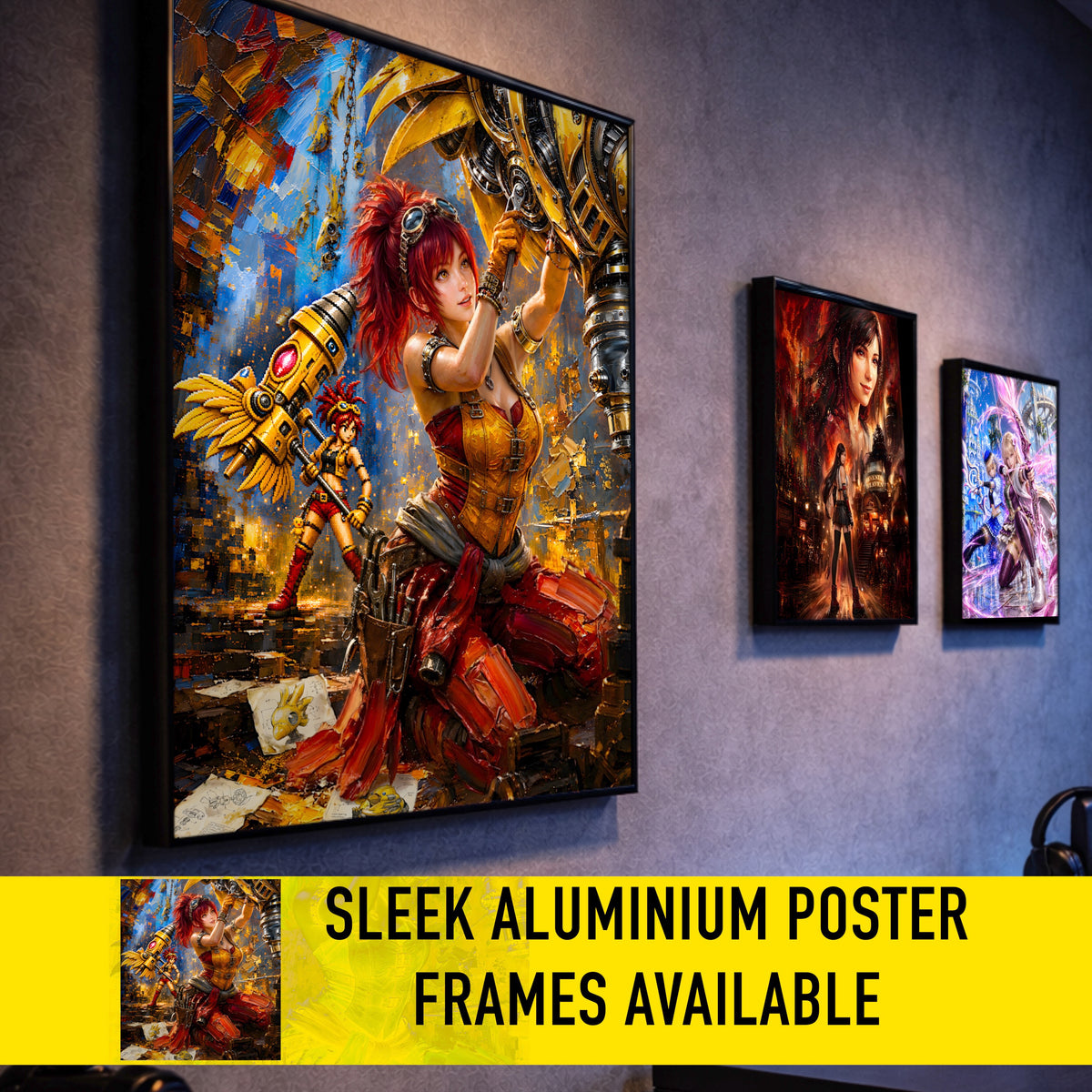 Final Fantasy Resonance Lid Art Print | Brave Exvius Wall Art | Mechabo Workshop Edition | Cinematic Pixel Series