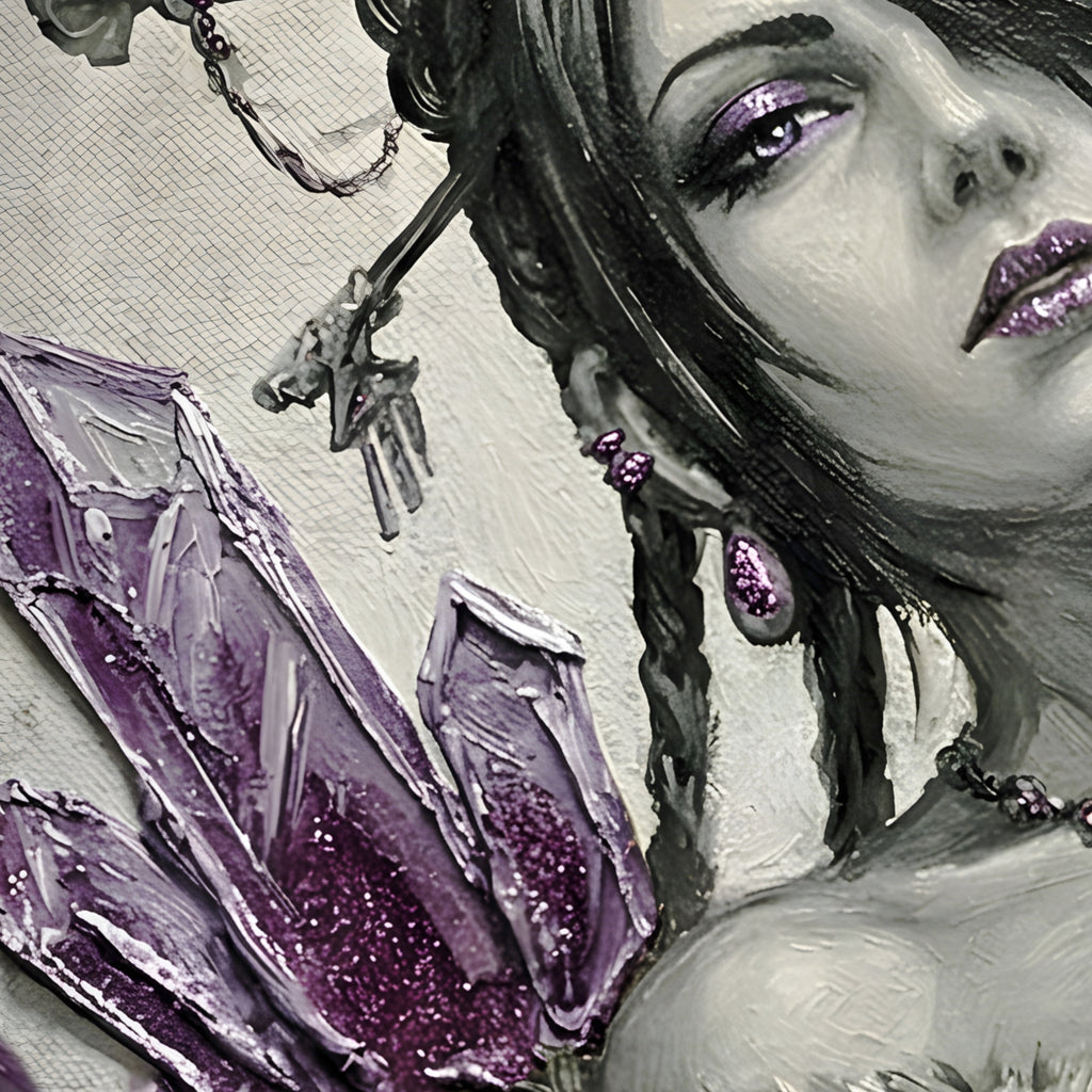 Lulu Monochrome Art Print | Final Fantasy X Poster | FF10 Lulu Gothic Mage Wall Art