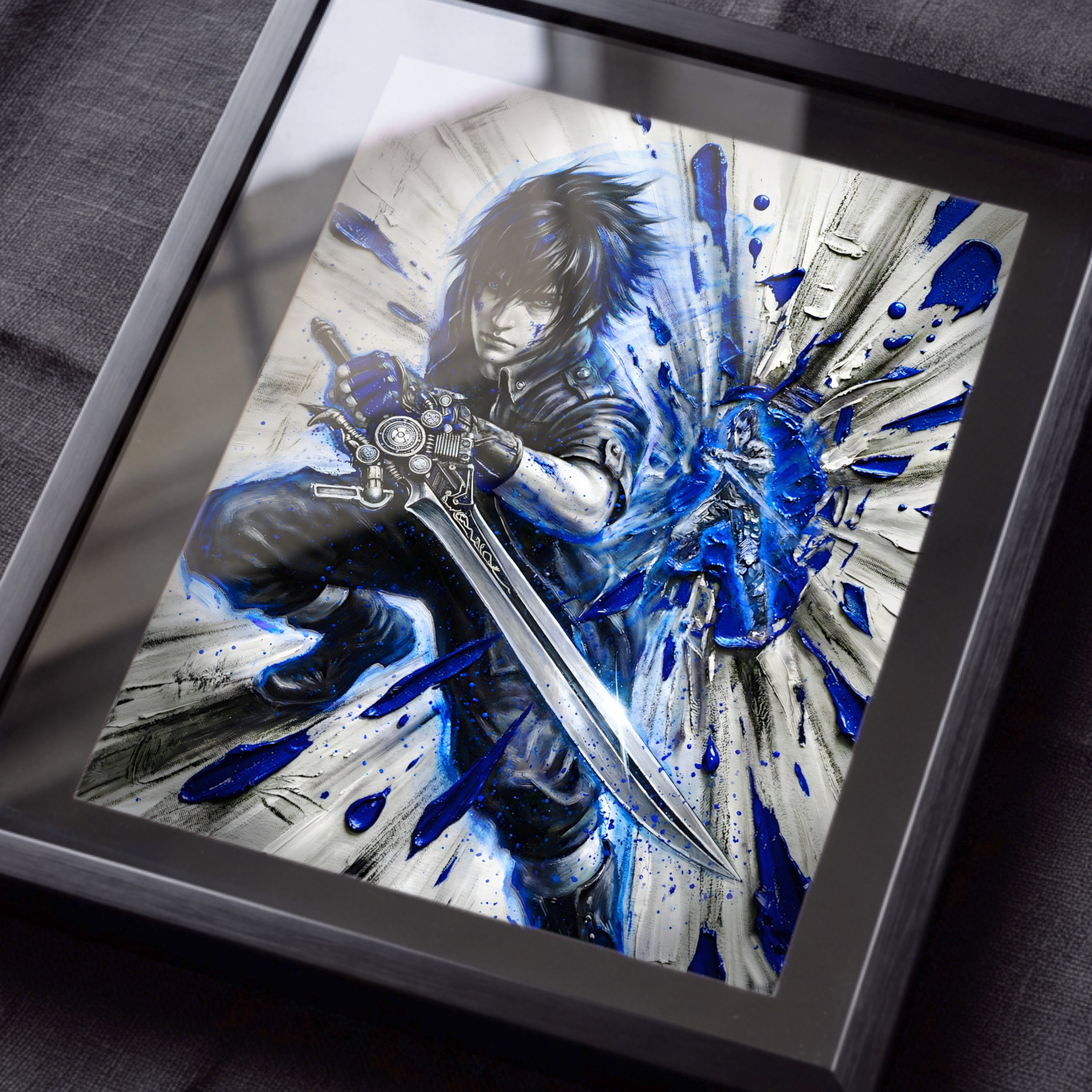 Noctis Lucis Caelum Poster | Final Fantasy XV Artwork | Warp Strike & King of Lucis Wall Art | FF15 Ending Tribute Fine Art Print