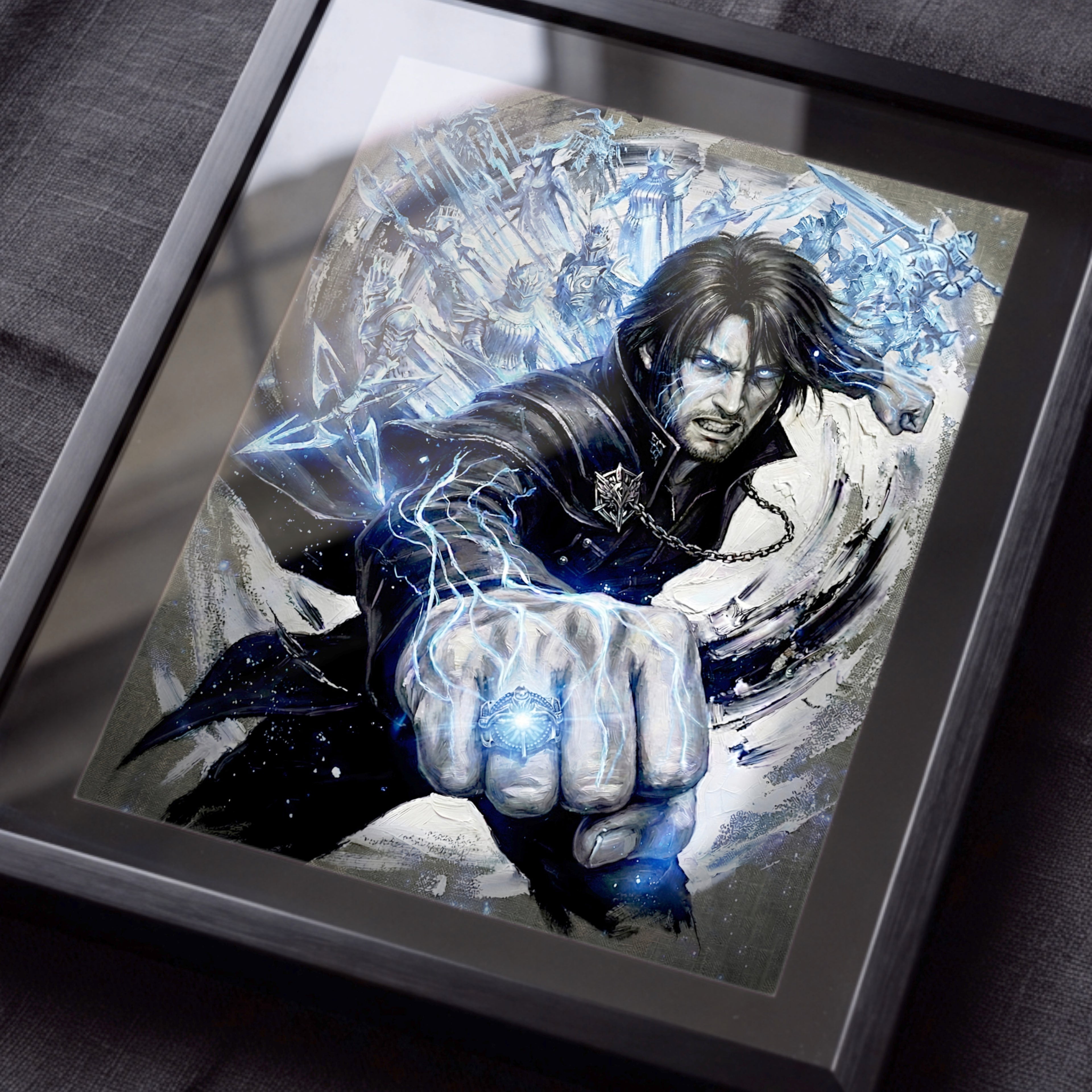 Noctis Lucis Caelum Poster | Final Fantasy XV Artwork | Warp Strike & King of Lucis Wall Art | FF15 Ending Tribute Fine Art Print