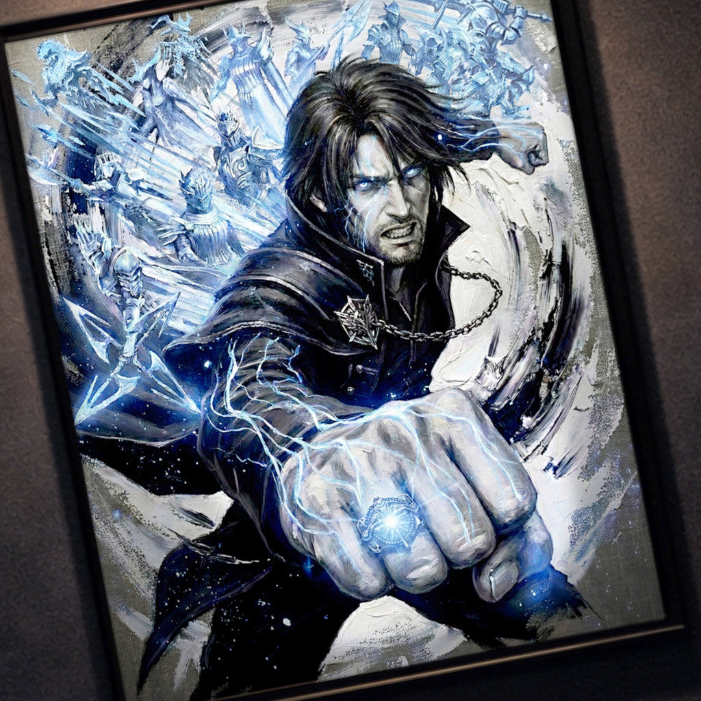 Noctis Lucis Caelum Poster | Final Fantasy XV Artwork | Warp Strike & King of Lucis Wall Art | FF15 Ending Tribute Fine Art Print
