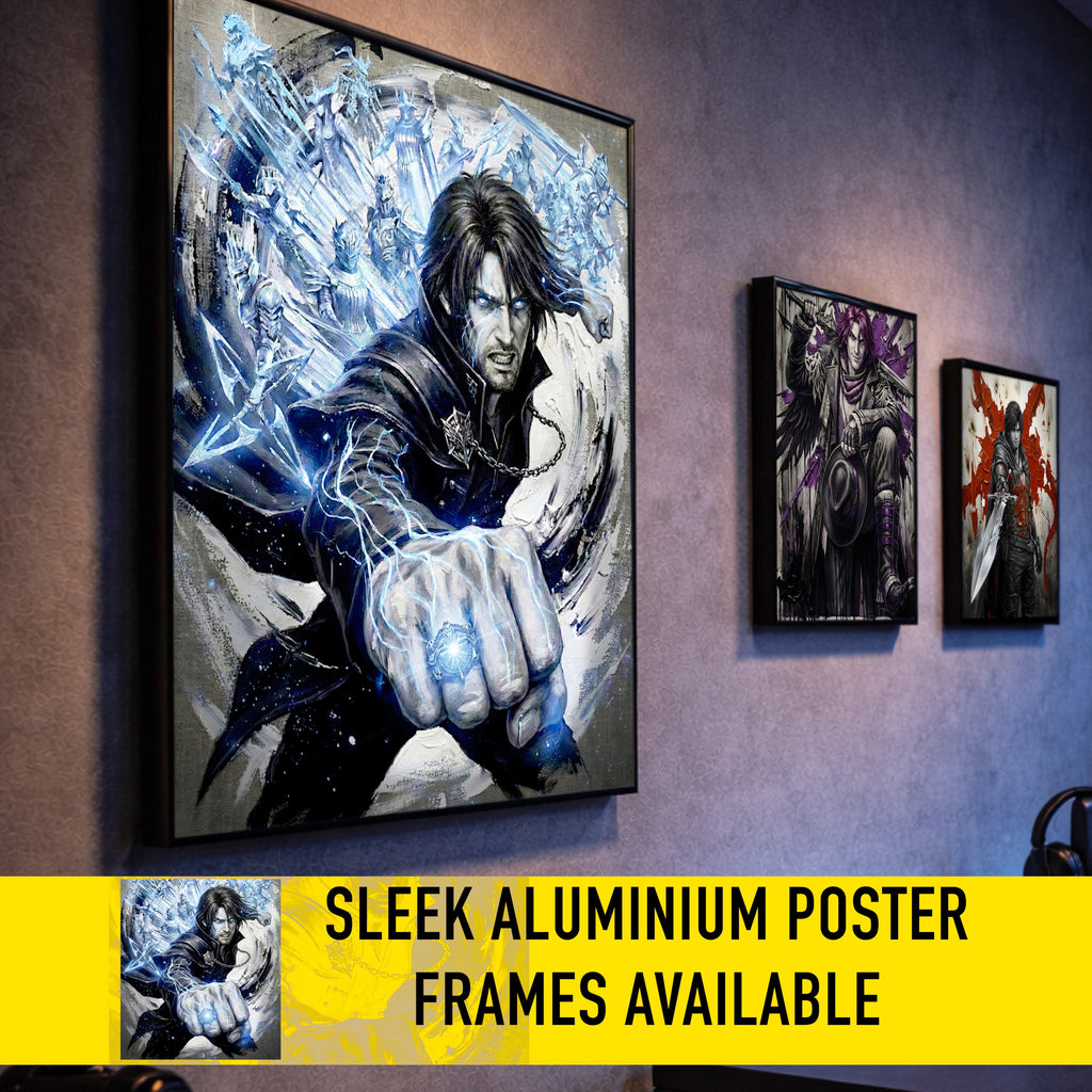 Noctis Lucis Caelum Poster | Final Fantasy XV Artwork | Warp Strike & King of Lucis Wall Art | FF15 Ending Tribute Fine Art Print