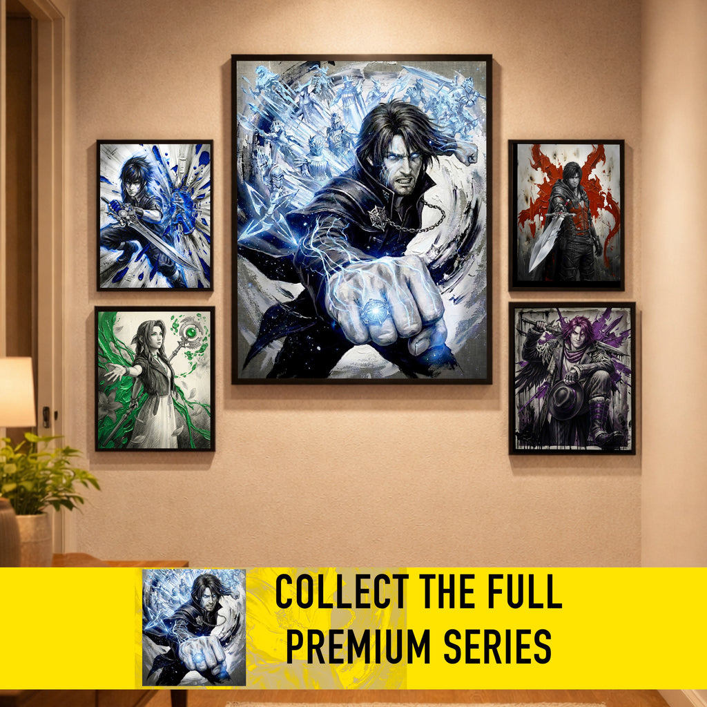 Noctis Lucis Caelum Poster | Final Fantasy XV Artwork | Warp Strike & King of Lucis Wall Art | FF15 Ending Tribute Fine Art Print