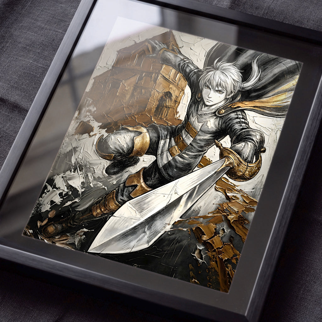 Ramza Beoulve Fine Art Print | Final Fantasy Tactics Ivalice Chronicles Tribute | Orbonne Monastery Inspired Artwork | FFT Remake Wall Art