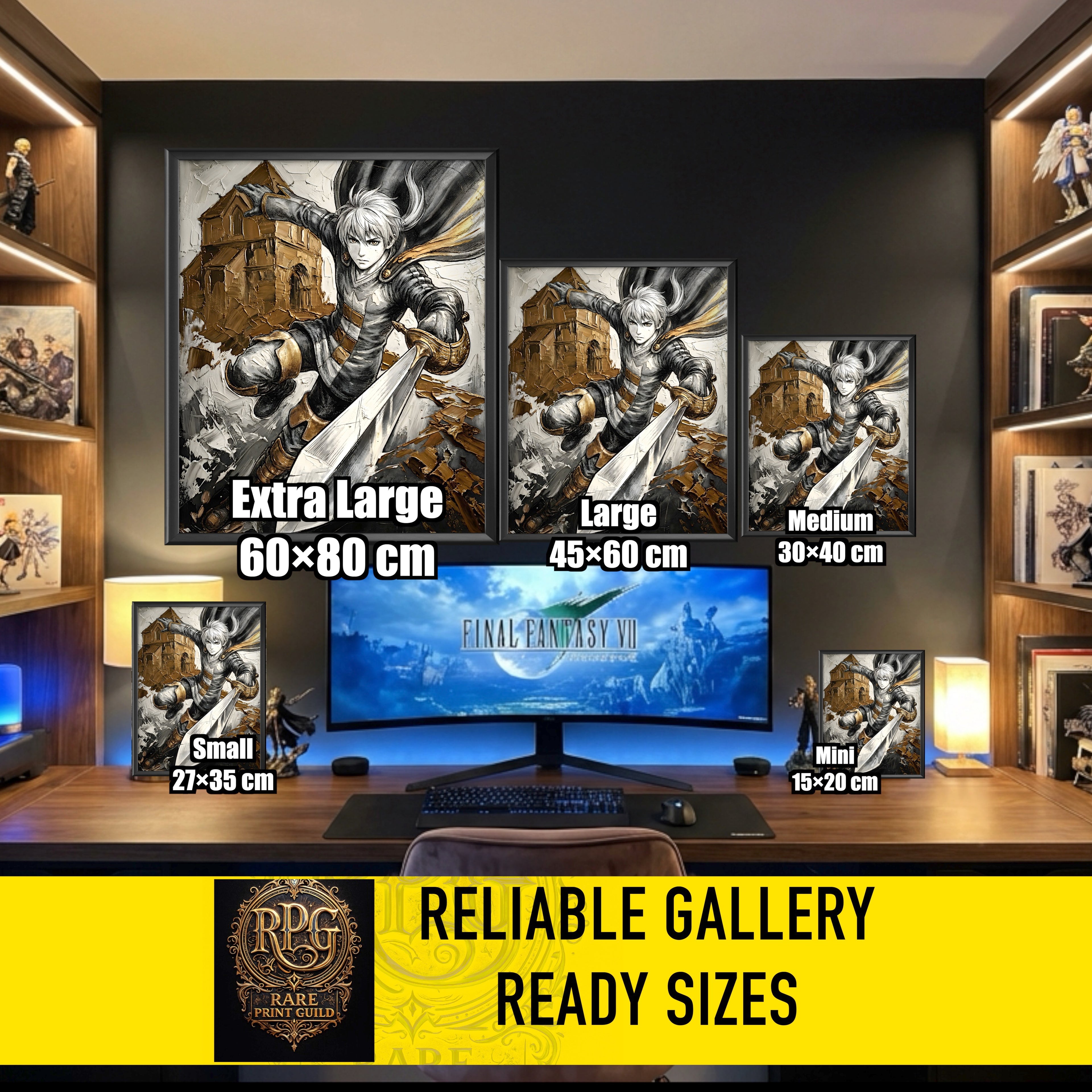 Ramza Beoulve Fine Art Print | Final Fantasy Tactics Ivalice Chronicles Tribute | Orbonne Monastery Inspired Artwork | FFT Remake Wall Art