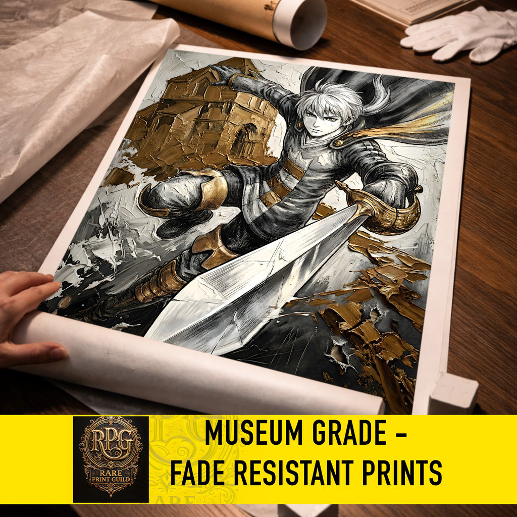 Ramza Beoulve Fine Art Print | Final Fantasy Tactics Ivalice Chronicles Tribute | Orbonne Monastery Inspired Artwork | FFT Remake Wall Art