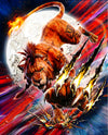 Red XIII Poster | Final Fantasy VII Rebirth Blood Fang Artwork | Nanaki Limit Break Wall Art | FF7 Remake Fine Art Print