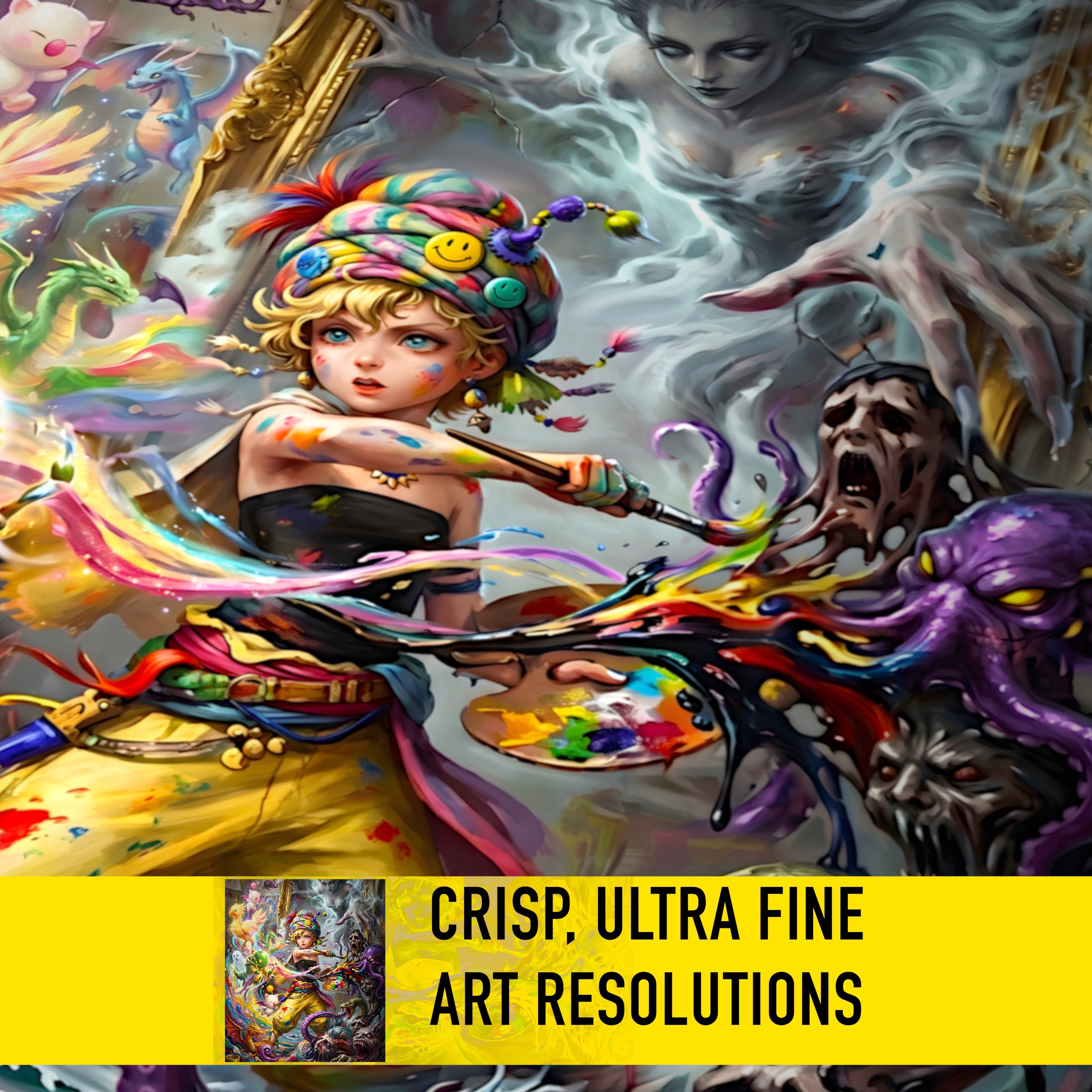 Relm Arrowny Art Print – Pictomancer Story Edition | Final Fantasy VI Fine Art Wall Art
