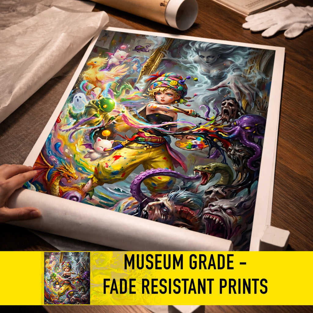 Relm Arrowny Art Print – Pictomancer Story Edition | Final Fantasy VI Fine Art Wall Art